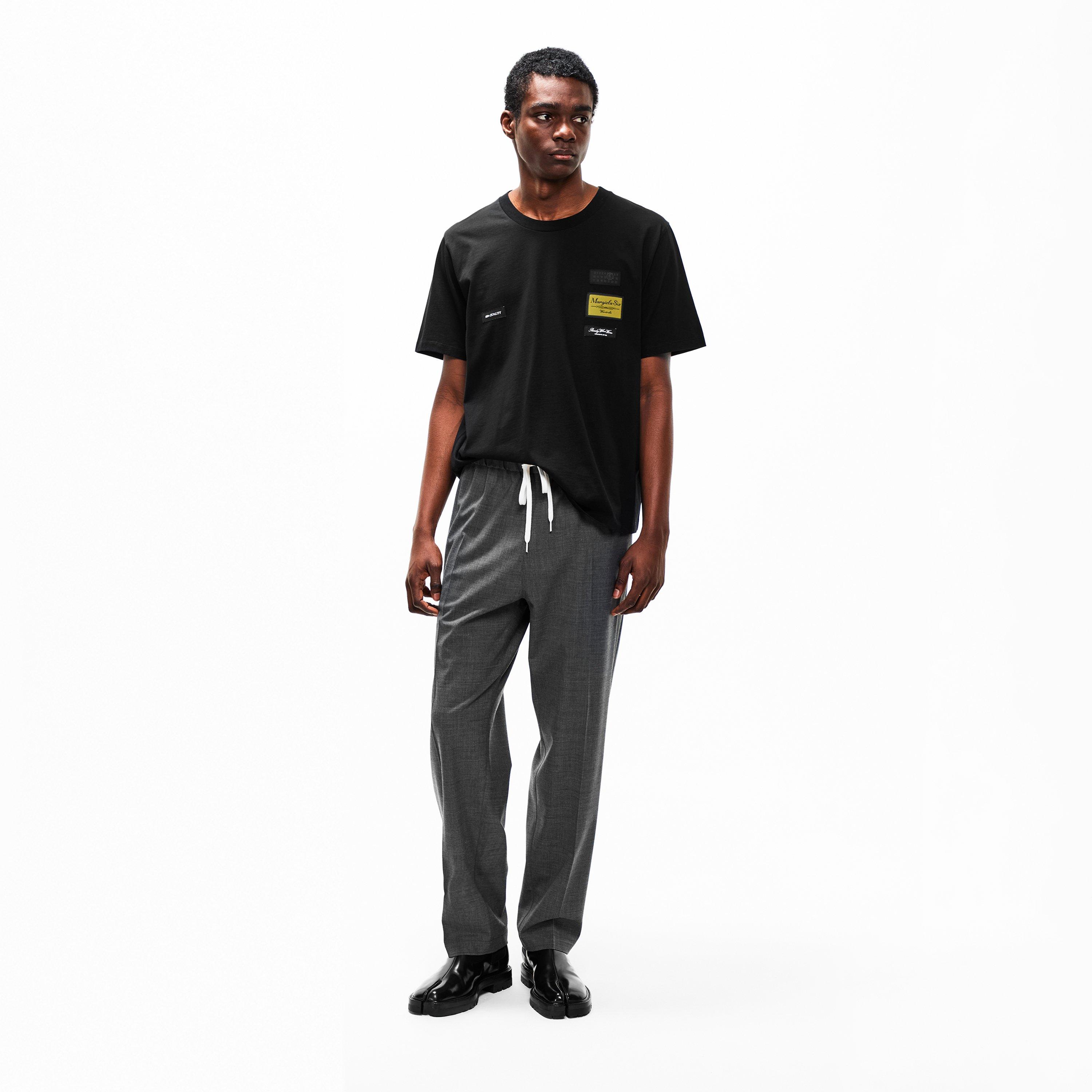 Black - MM6 Maison Margiela - Men's Label T-Shirt - 6