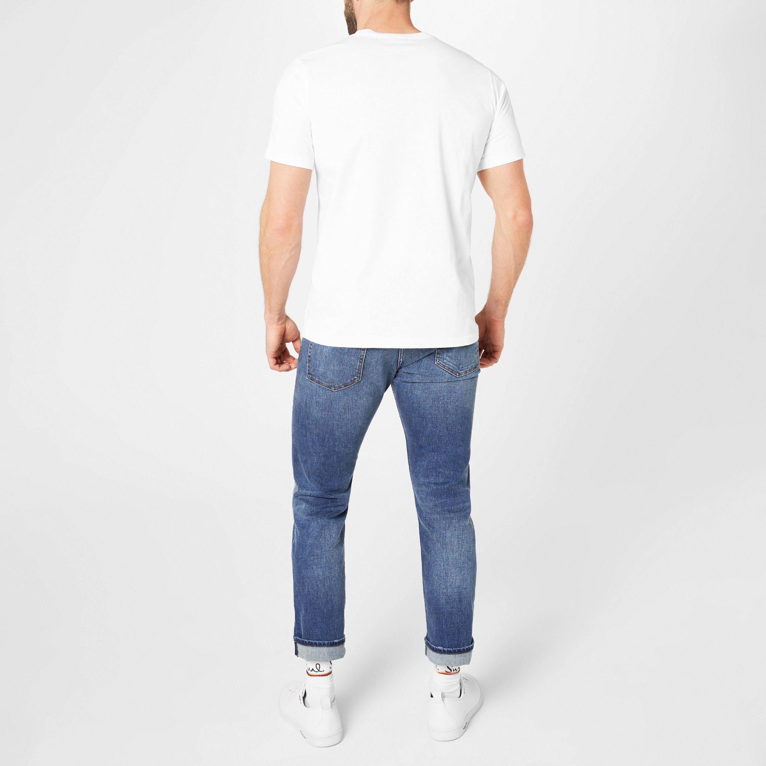 White 01 - PS Paul Smith - Men's Regular Fit Zebra Print T-Shirt - 4