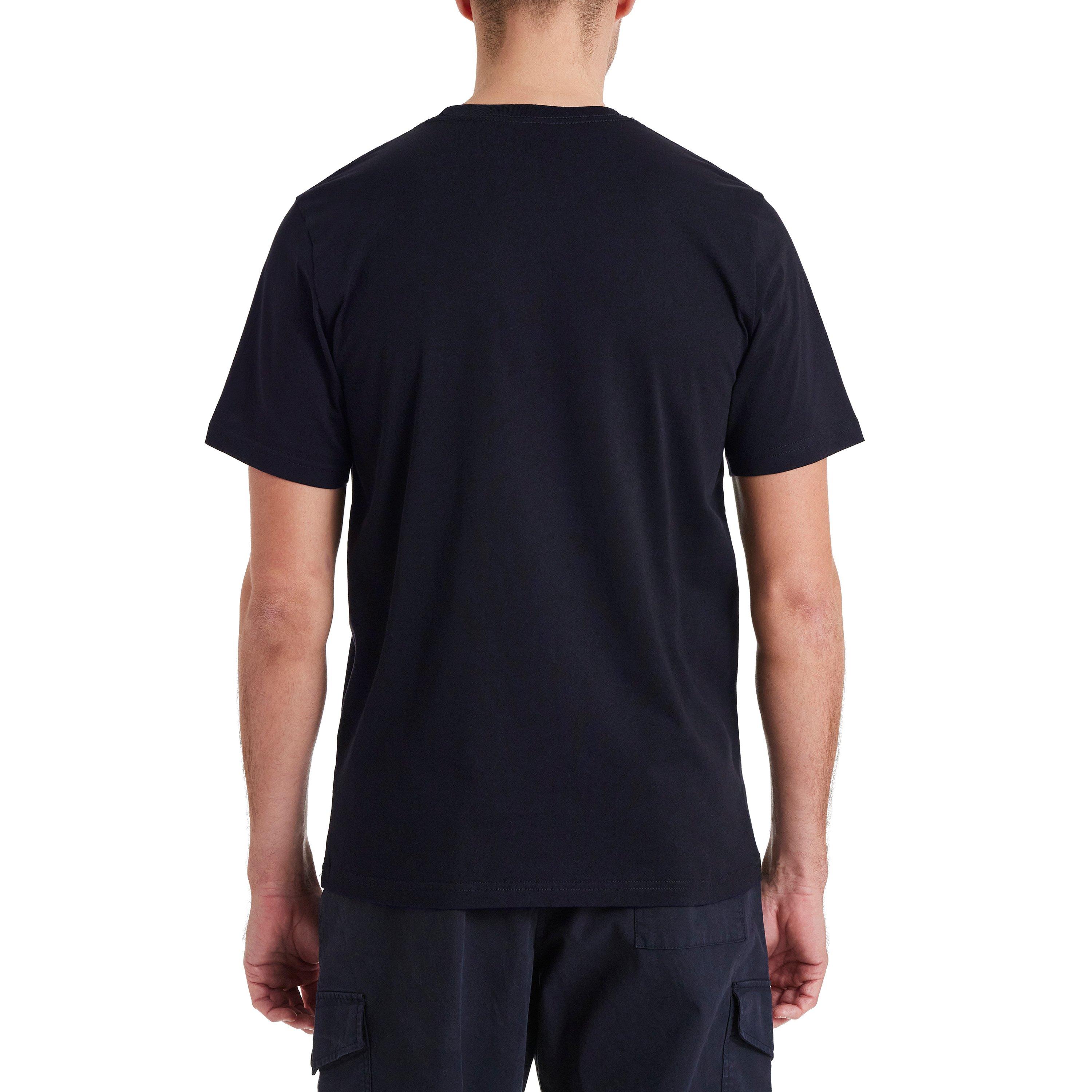 Navy 49 - PS Paul Smith - Men's Regular Fit Zebra Print T-Shirt - 4