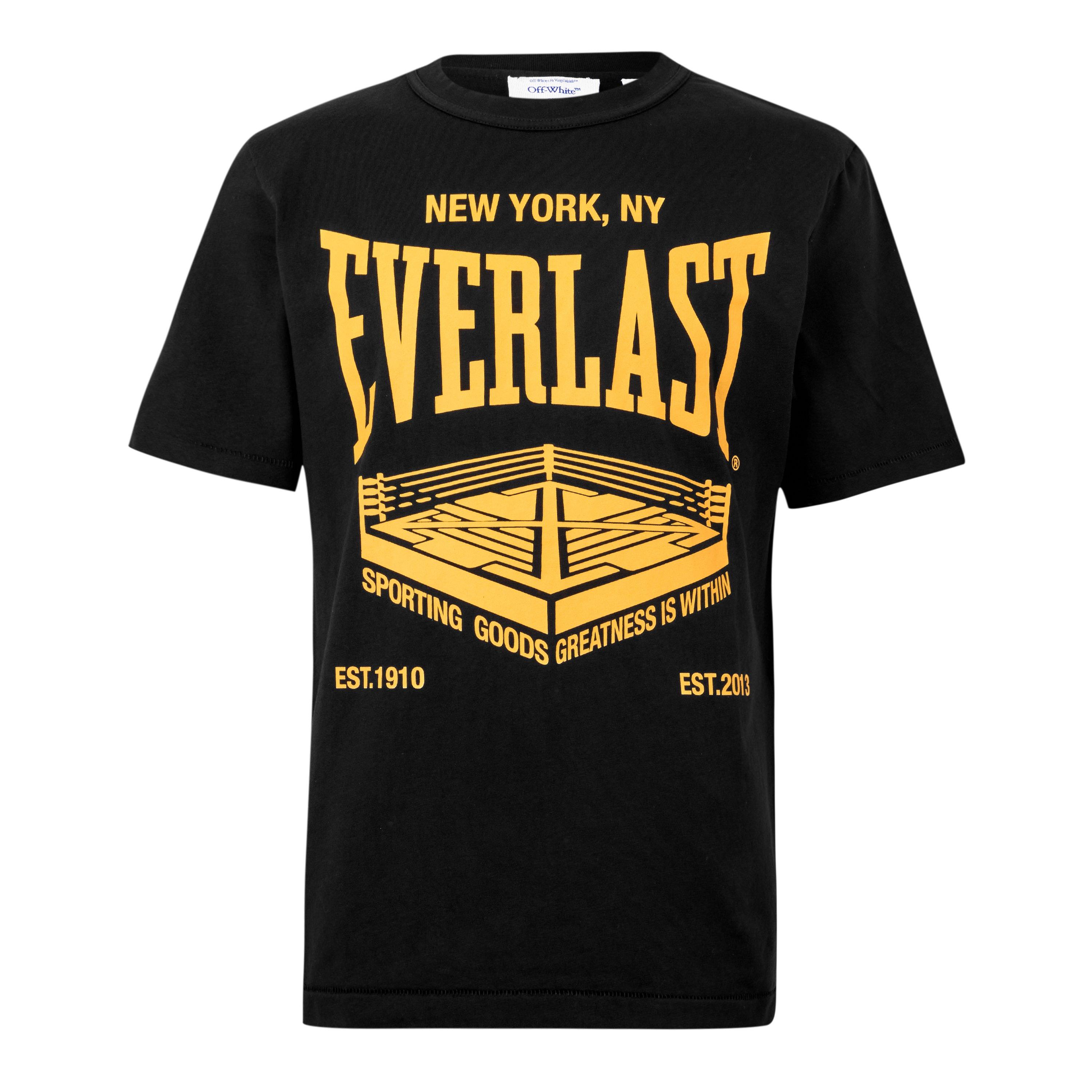 Black/Yellow - Off White x Everlast - Off-White™ c/o Everlast Mens Gym Tee - 1