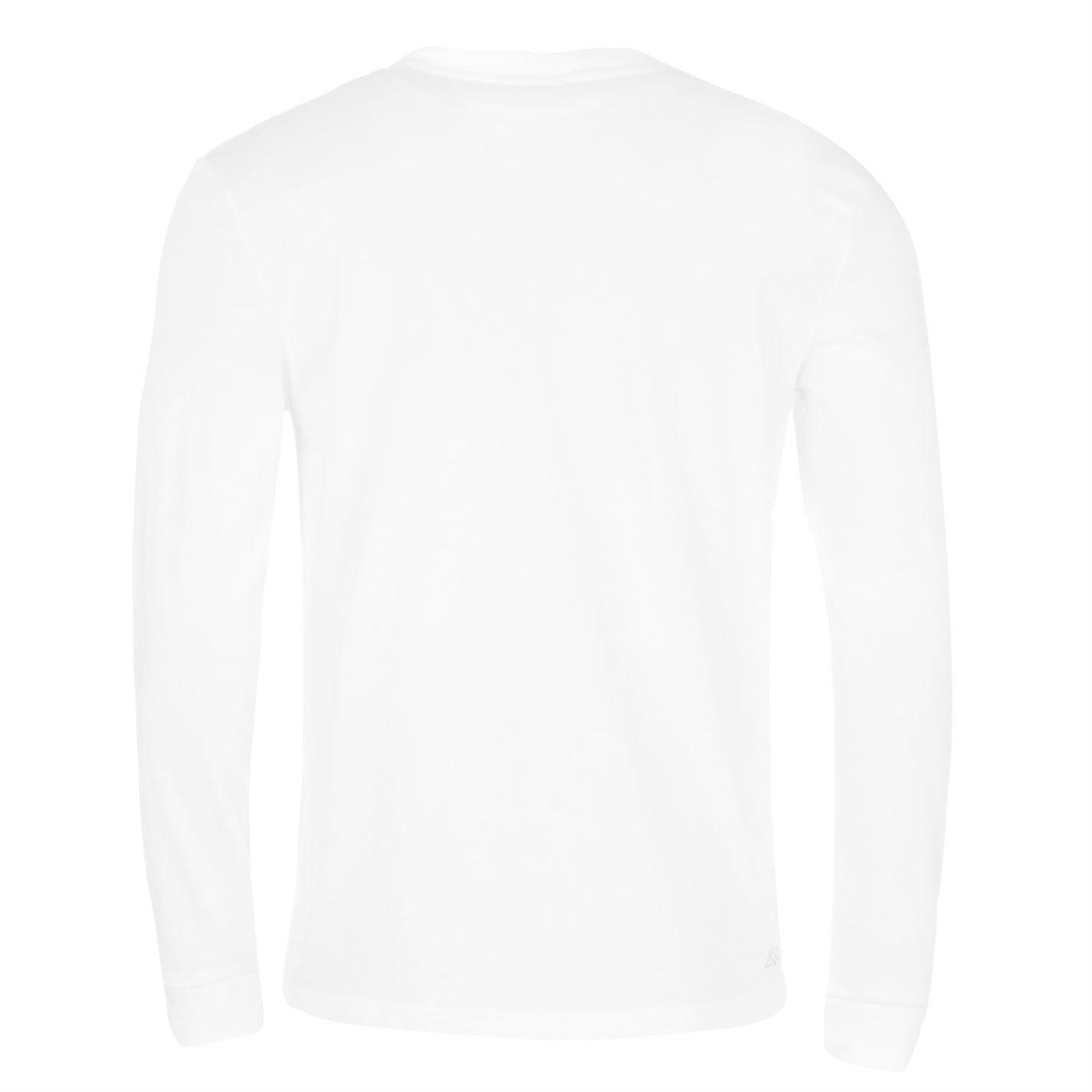 White 001 - Lacoste - Logo Long Sleeve T Shirt - 6