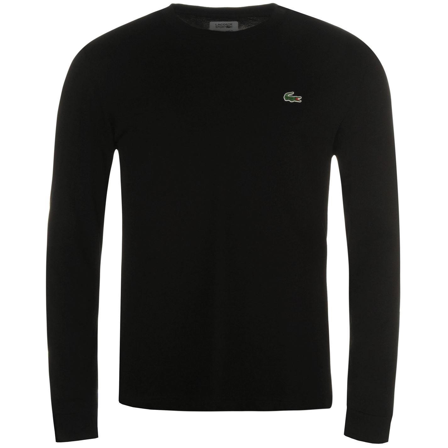 Lacoste Basic Logo Long Sleeve T Shirt T shirts a manches longues Sports Direct