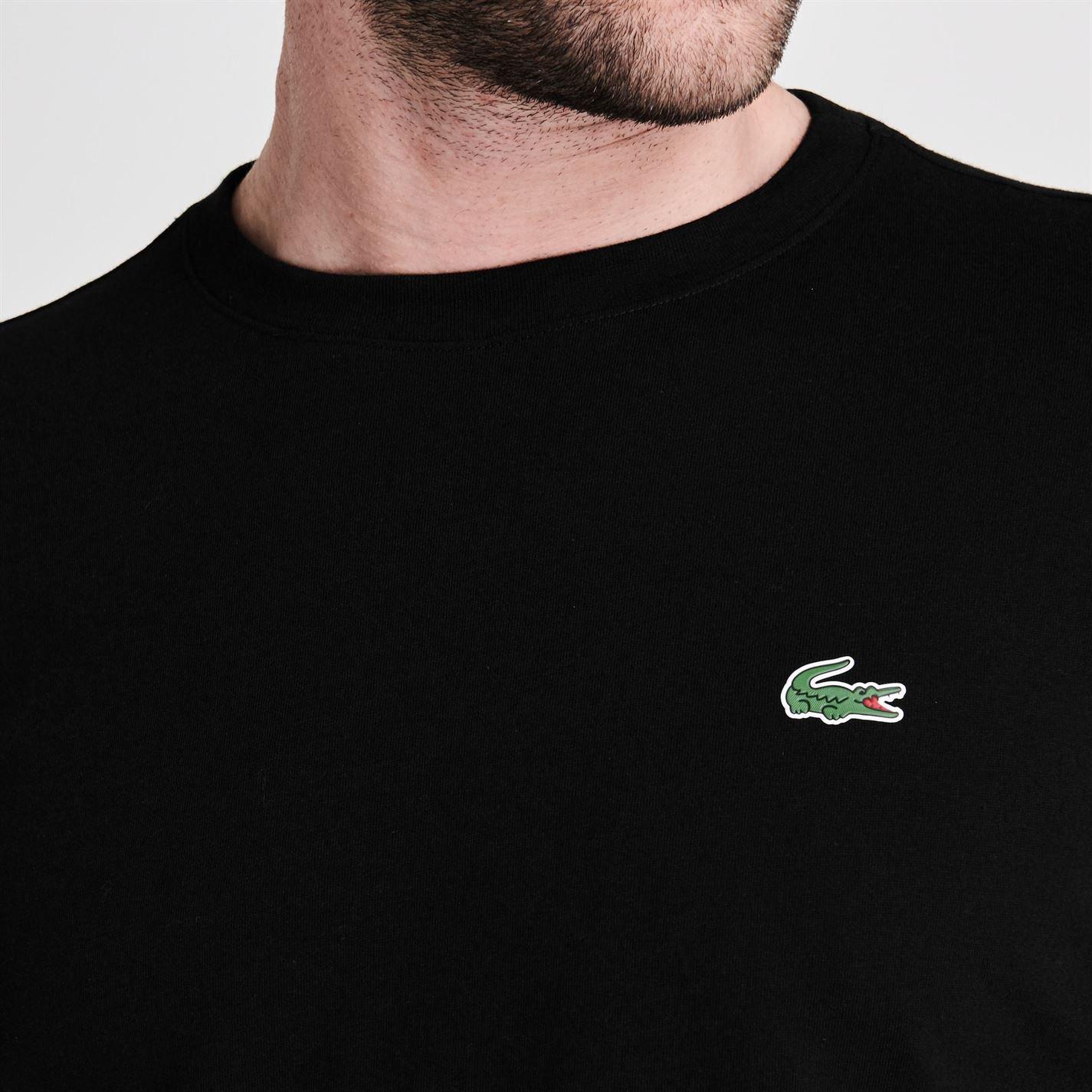 Noir 031 - Lacoste - Basic Logo Long Sleeve T Shirt - 5
