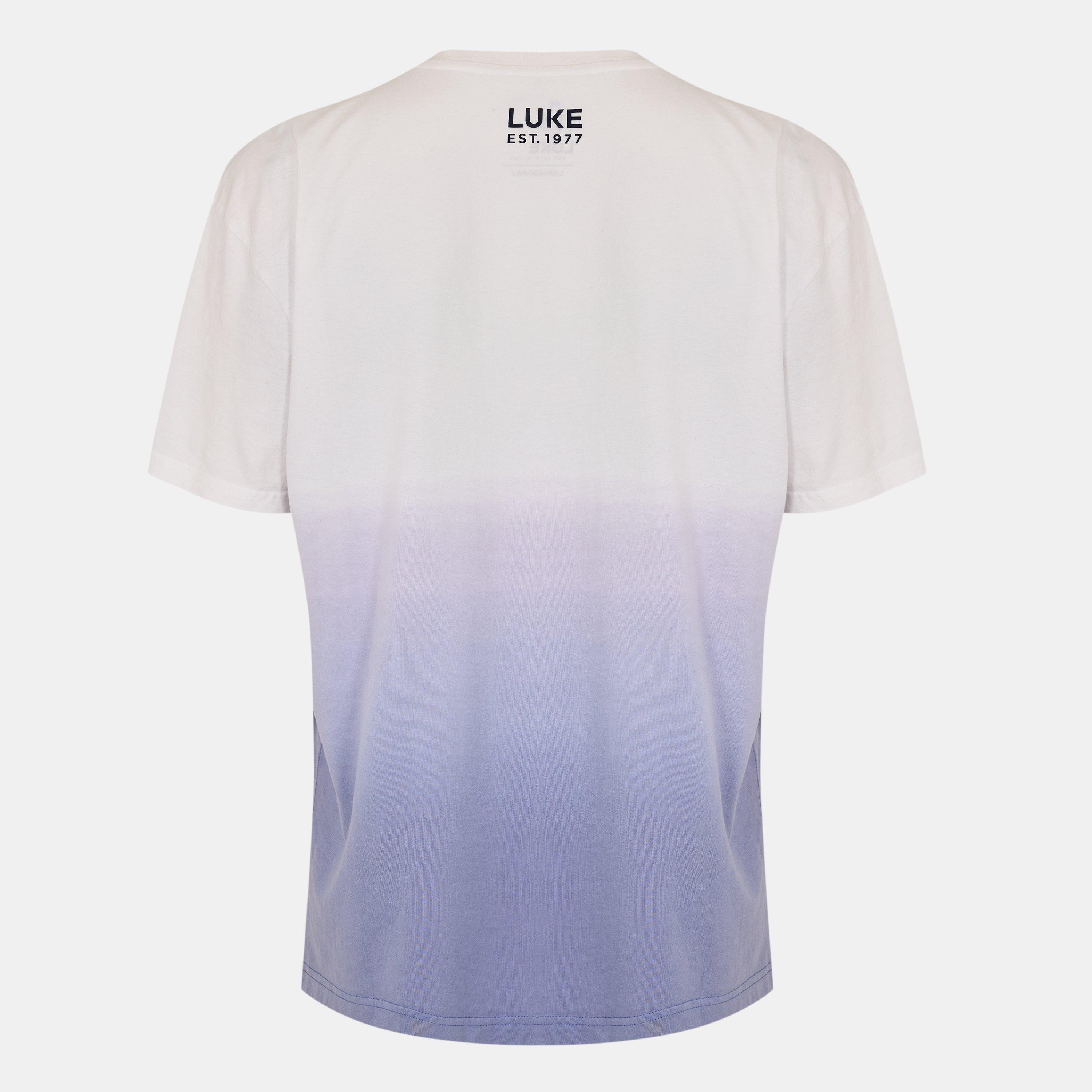 Navy - Luke - Men's Soaked Regular Fit T-Shirt - 2