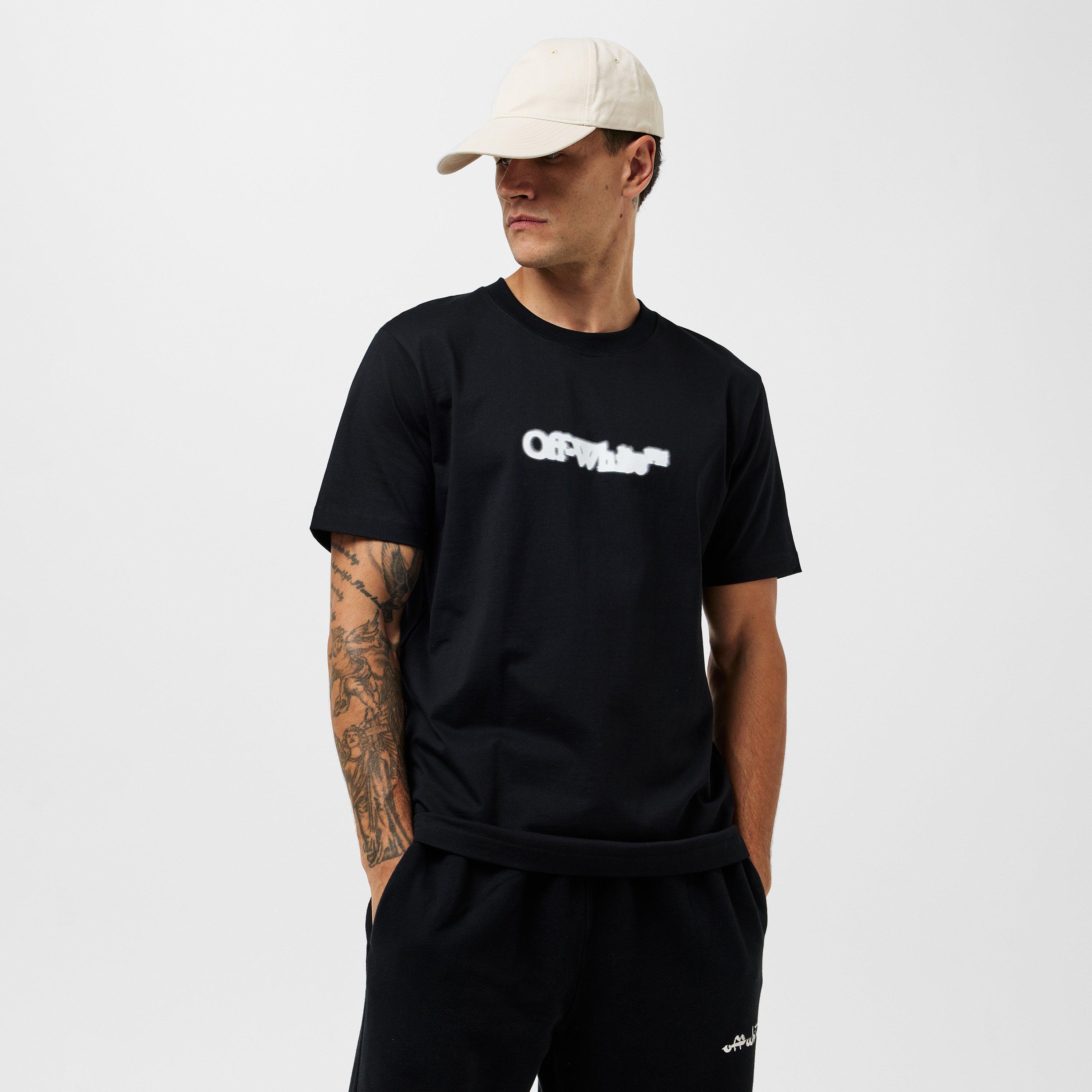 Nero-Bianco - Off White - Spray Arrow Regular Fit T-Shirt - 3