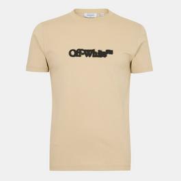 Off White Spray Arrow Design T-Shirt