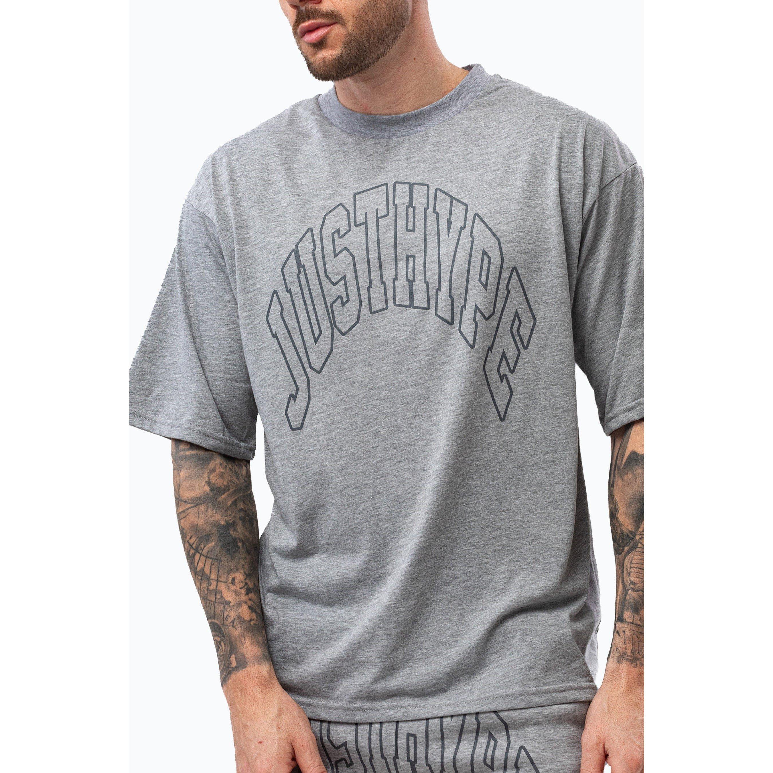 Grey - Hype - College Outline Regular Fit T-Shirt - 3