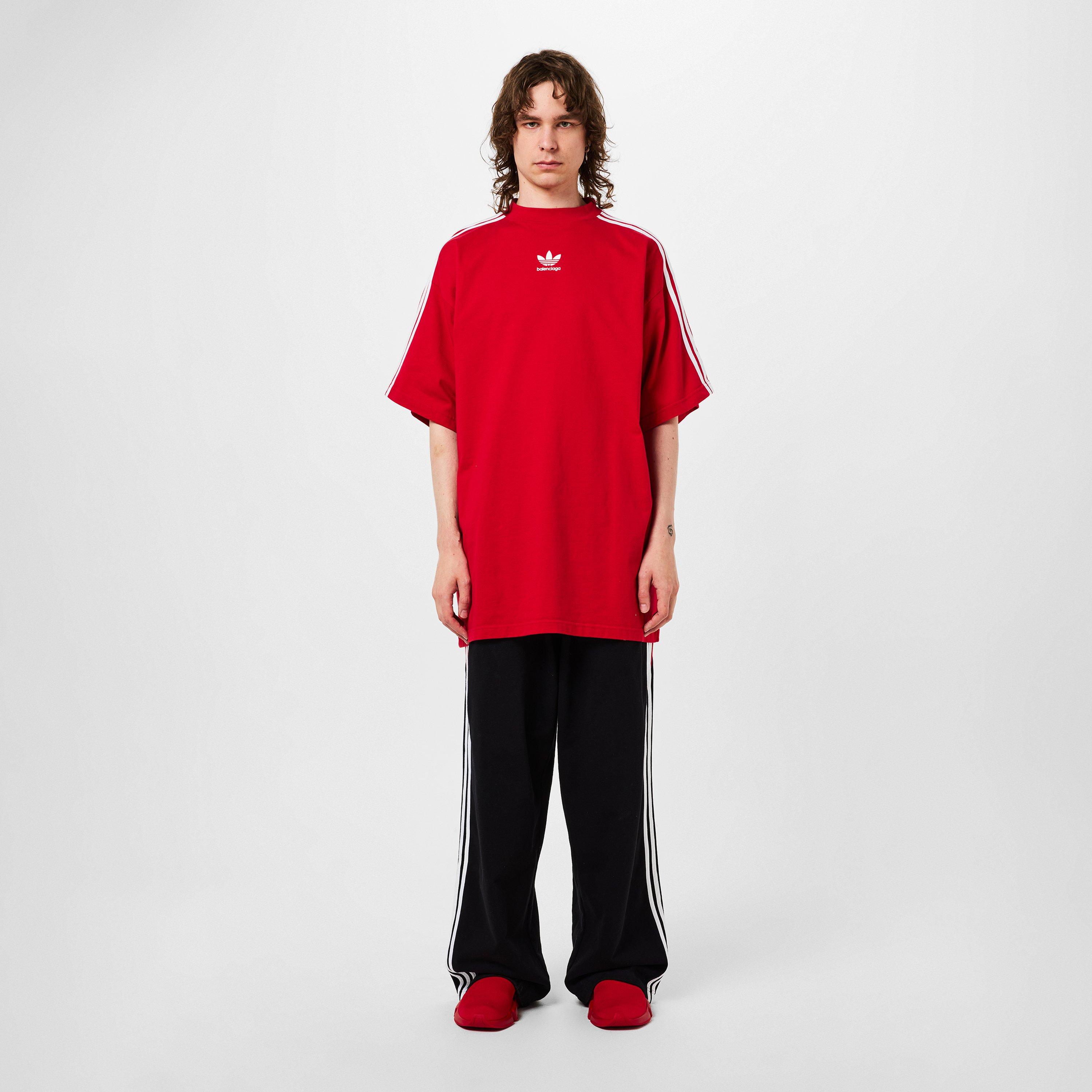 Red/wht 6542 - Balenciaga - X Adidas Oversized T-Shirt - 4