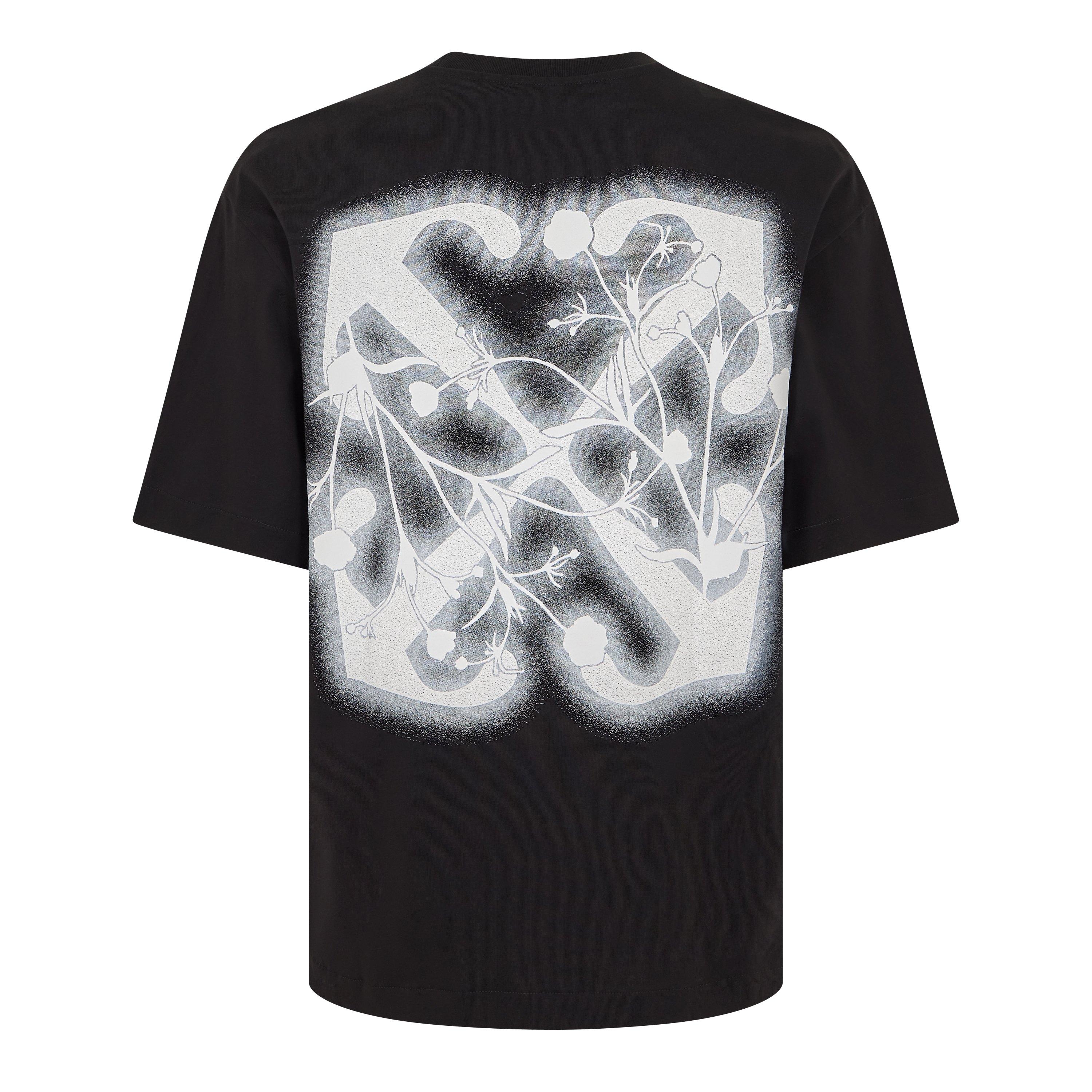 Black-White - Off White - Men's - Flower Skate T-Shirt - 1