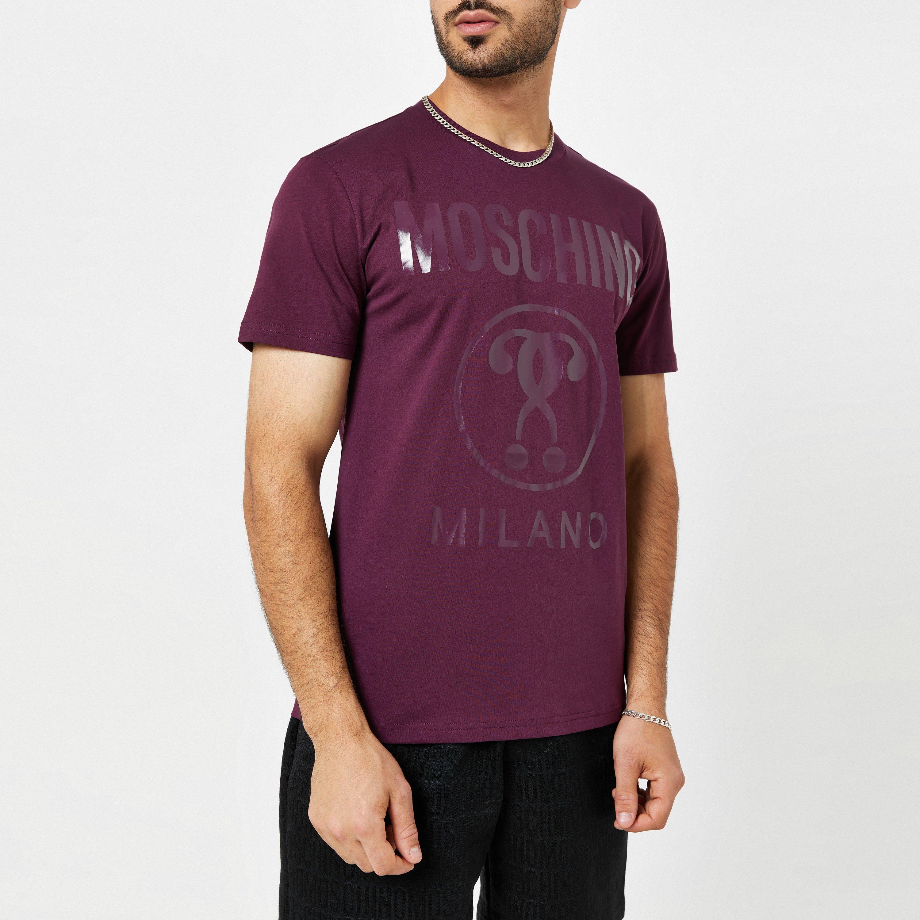 Burgundy - Moschino - Question Mark T Shirt - 4