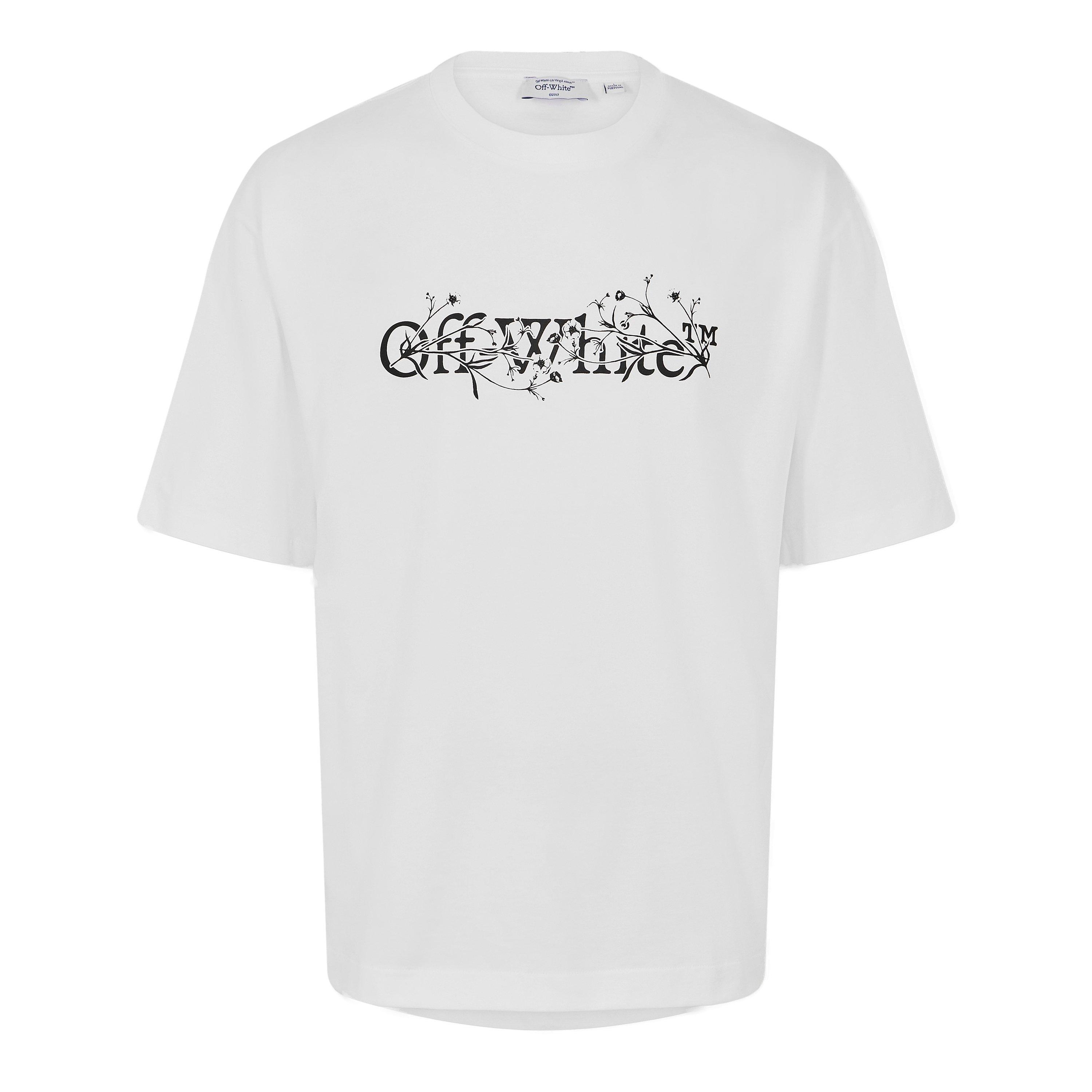 White-Black - Off White - Men's - Flower Skate T-Shirt - 1