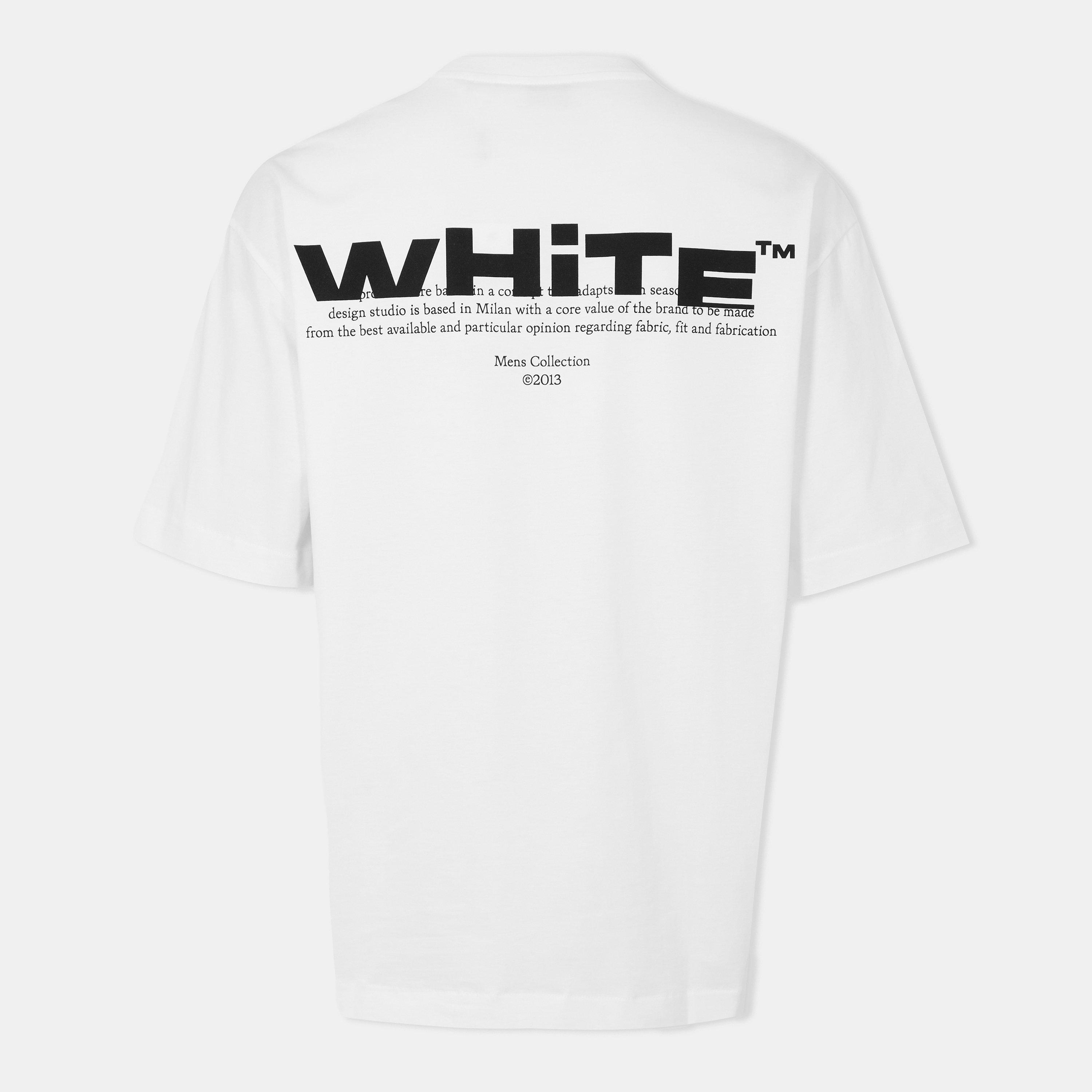 Hvid-sort - Off White - Shred Regular Fit T-Shirt - 2