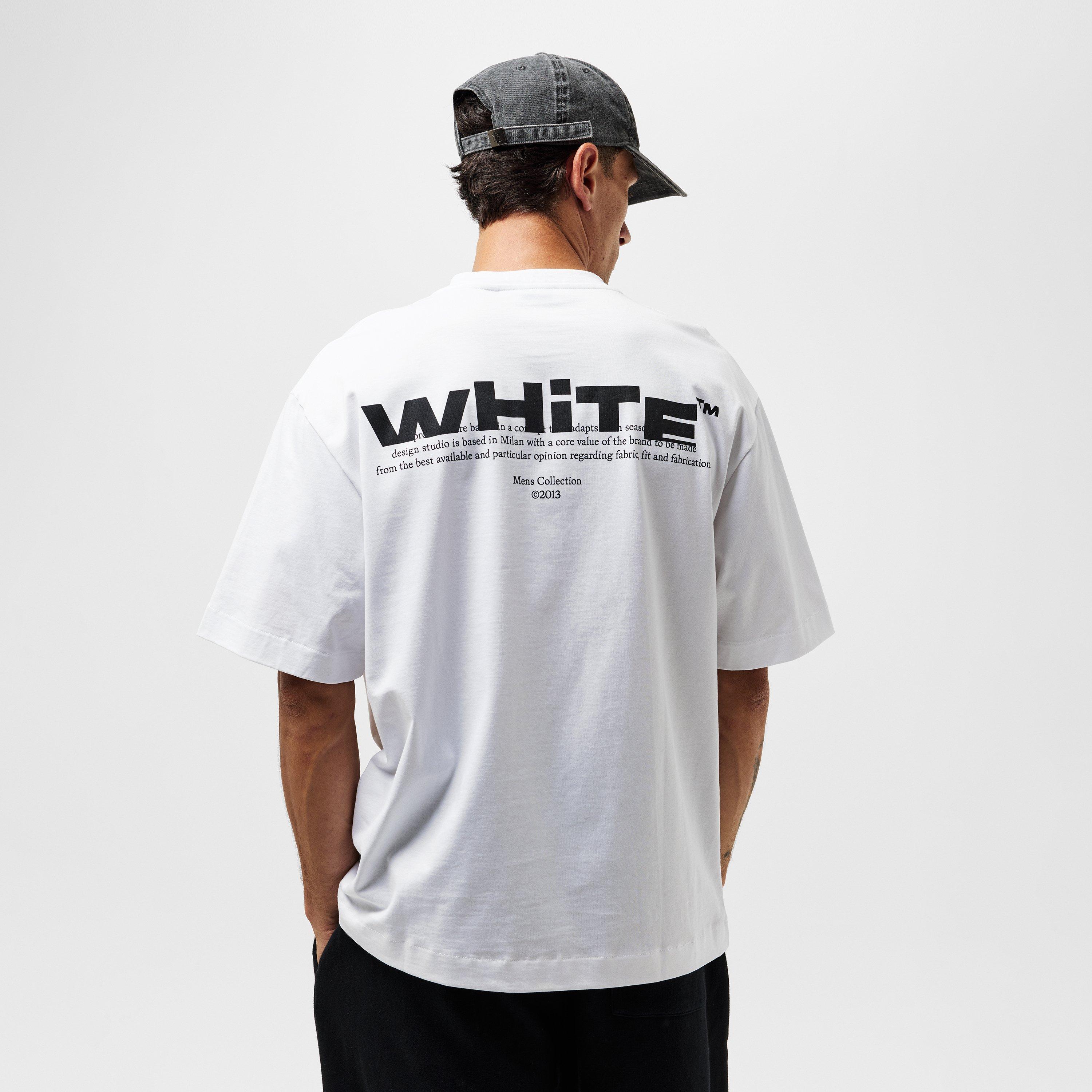 Hvid-sort - Off White - Shred Regular Fit T-Shirt - 4