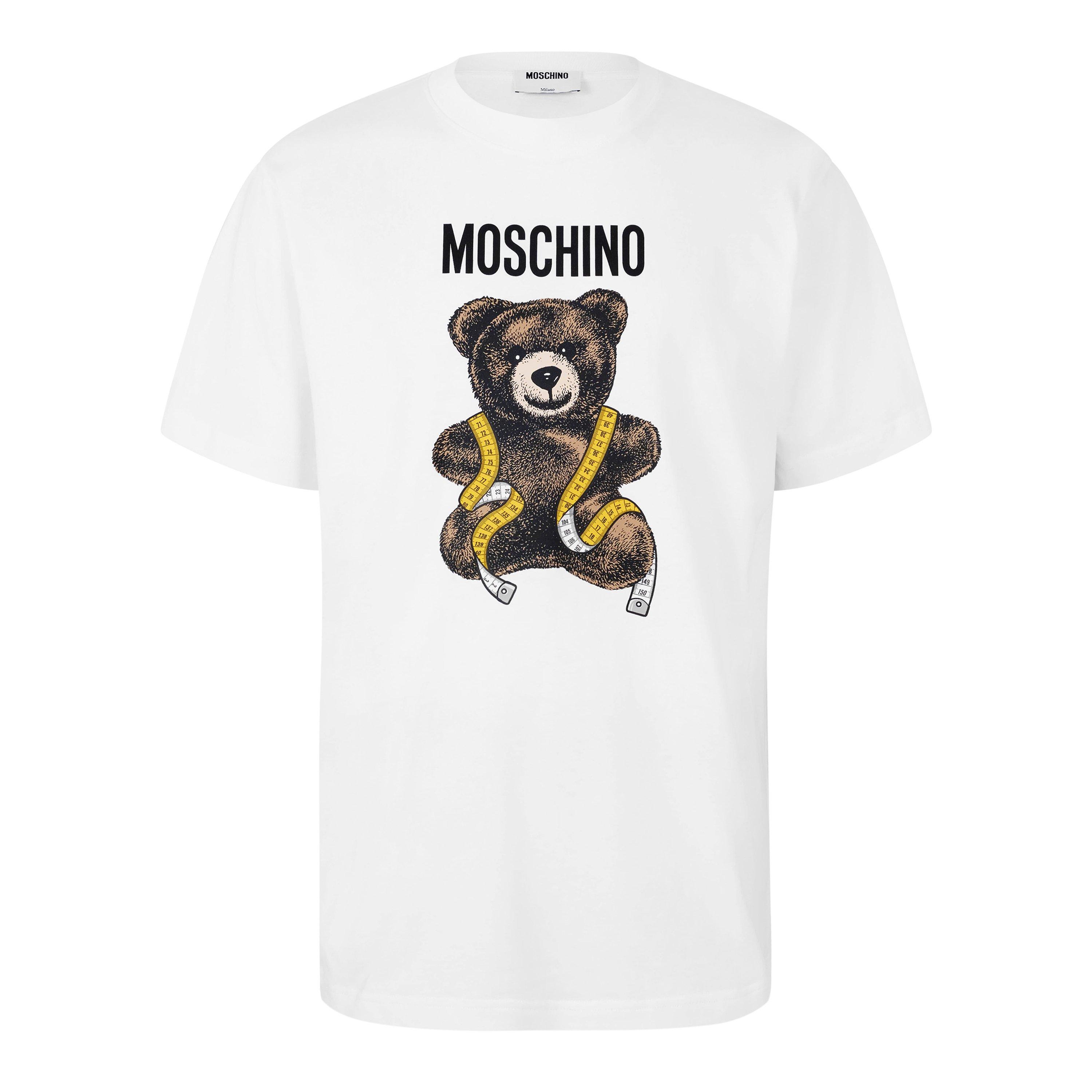 Multi White - Moschino - Moschino TedTape Tee Sn63 - 1