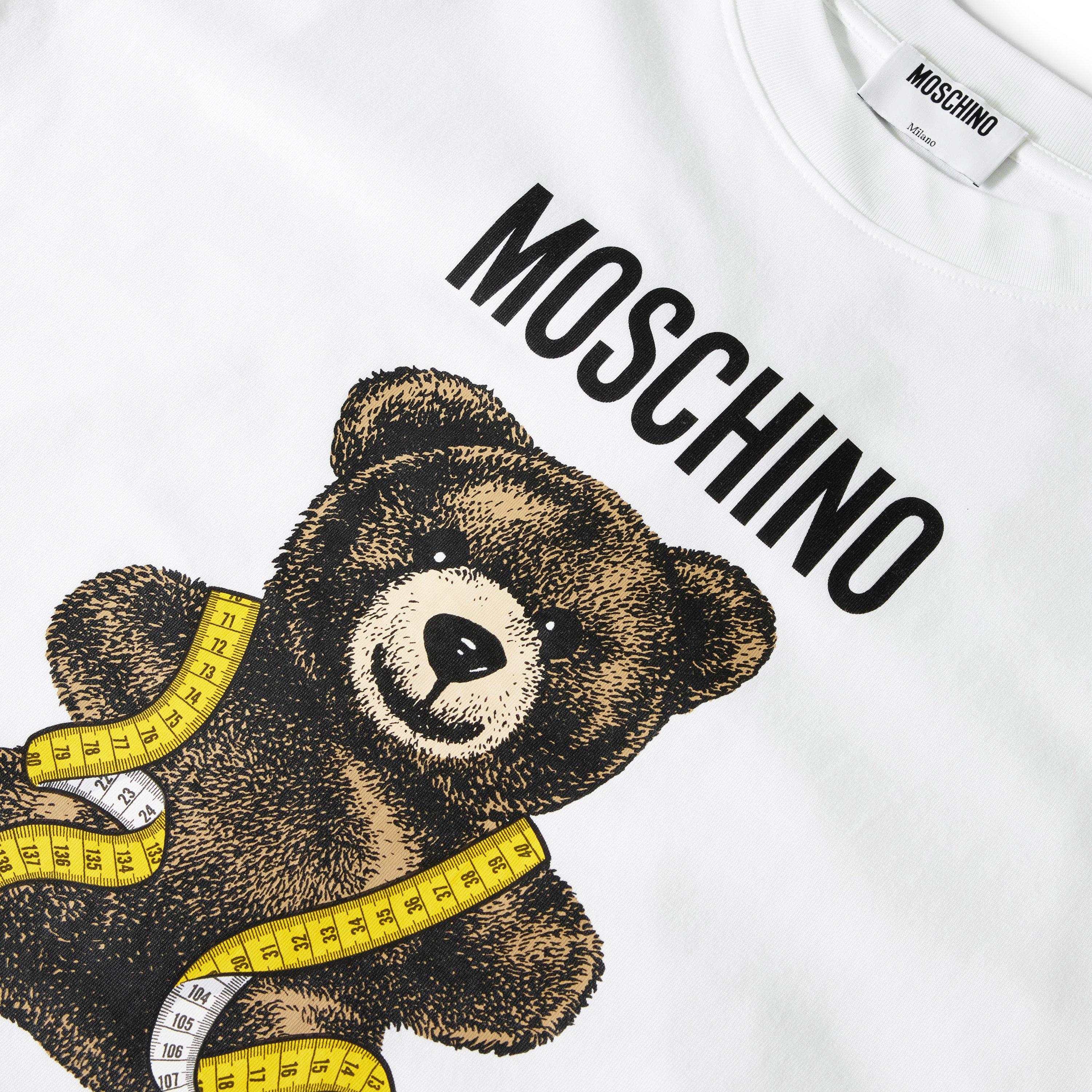 Multi White - Moschino - Moschino TedTape Tee Sn63 - 3