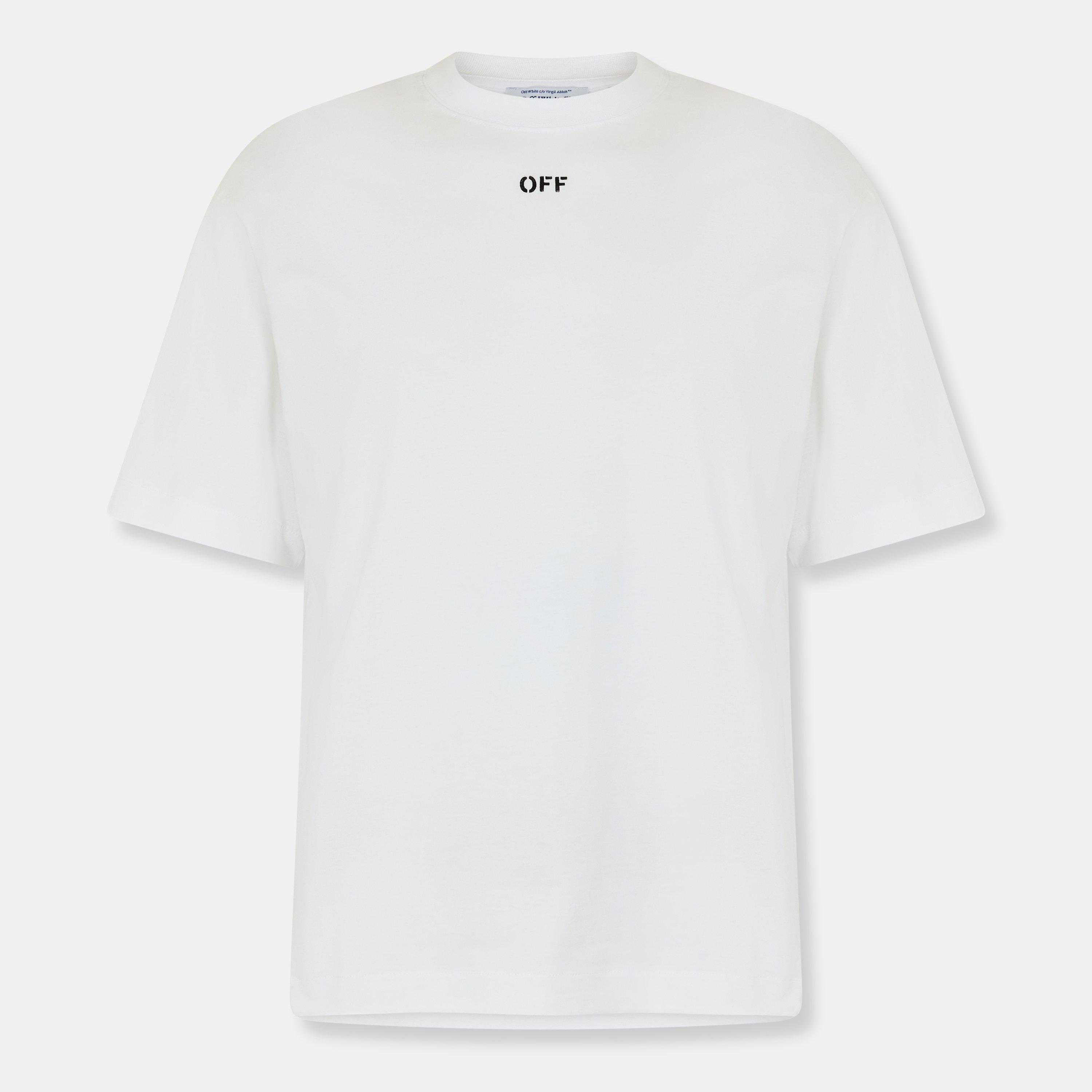 White-Black - Off White - Men's Arrow Skate Graphic T-Shirt - 1