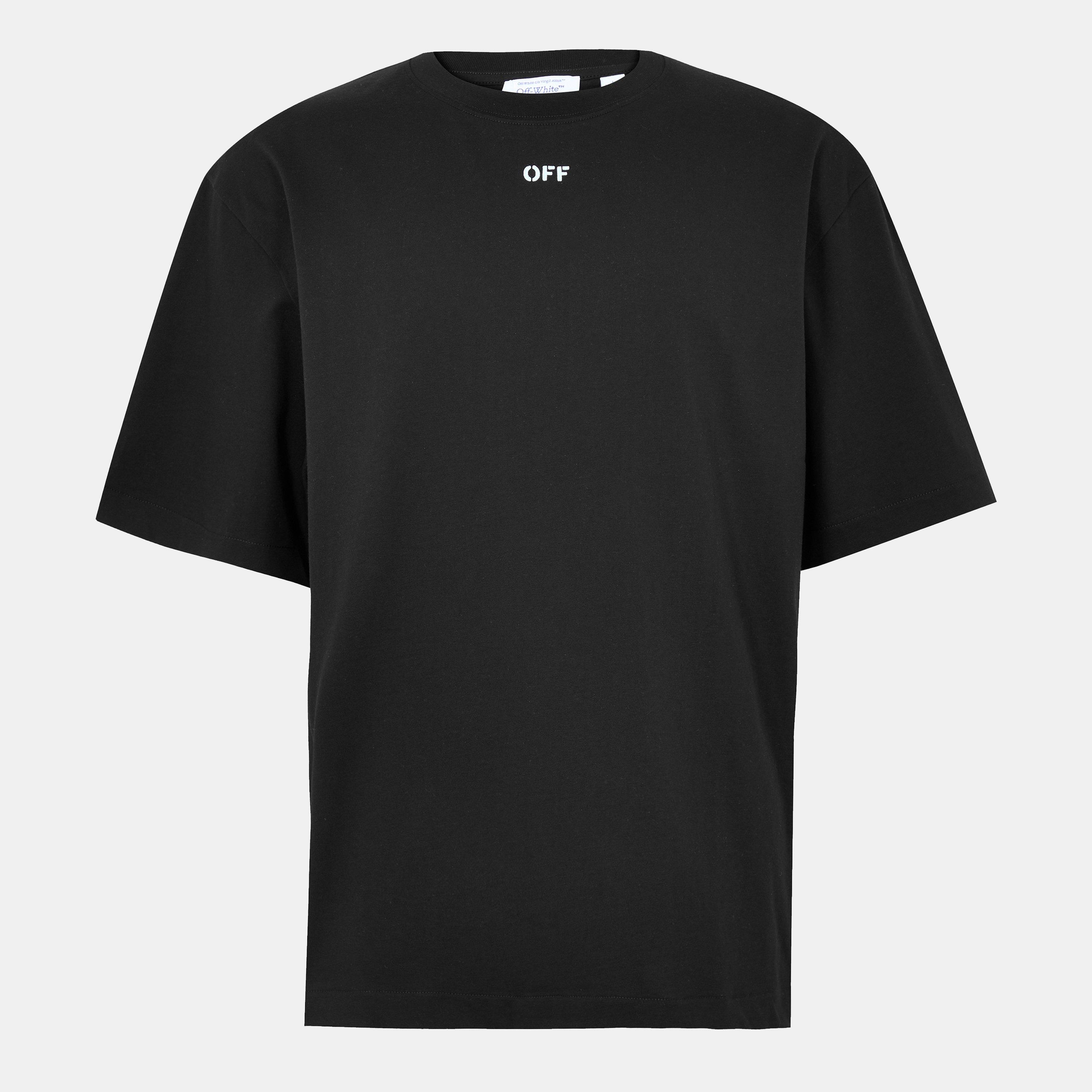 Black/Aqua - Off White - Men's Arrow Skate T-Shirt - 1
