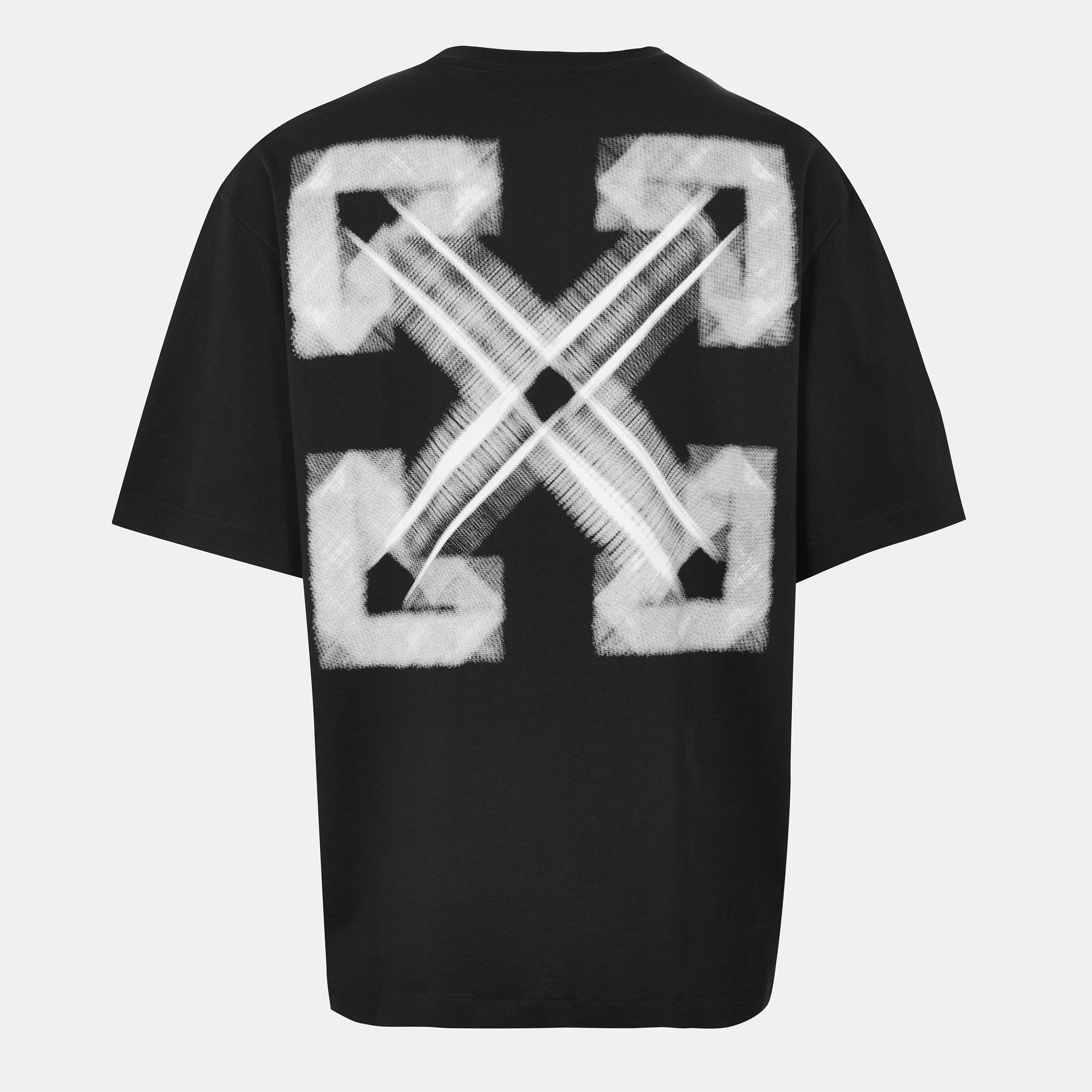 Black/Aqua - Off White - Arrow Skate Regular Fit T-Shirt - 2