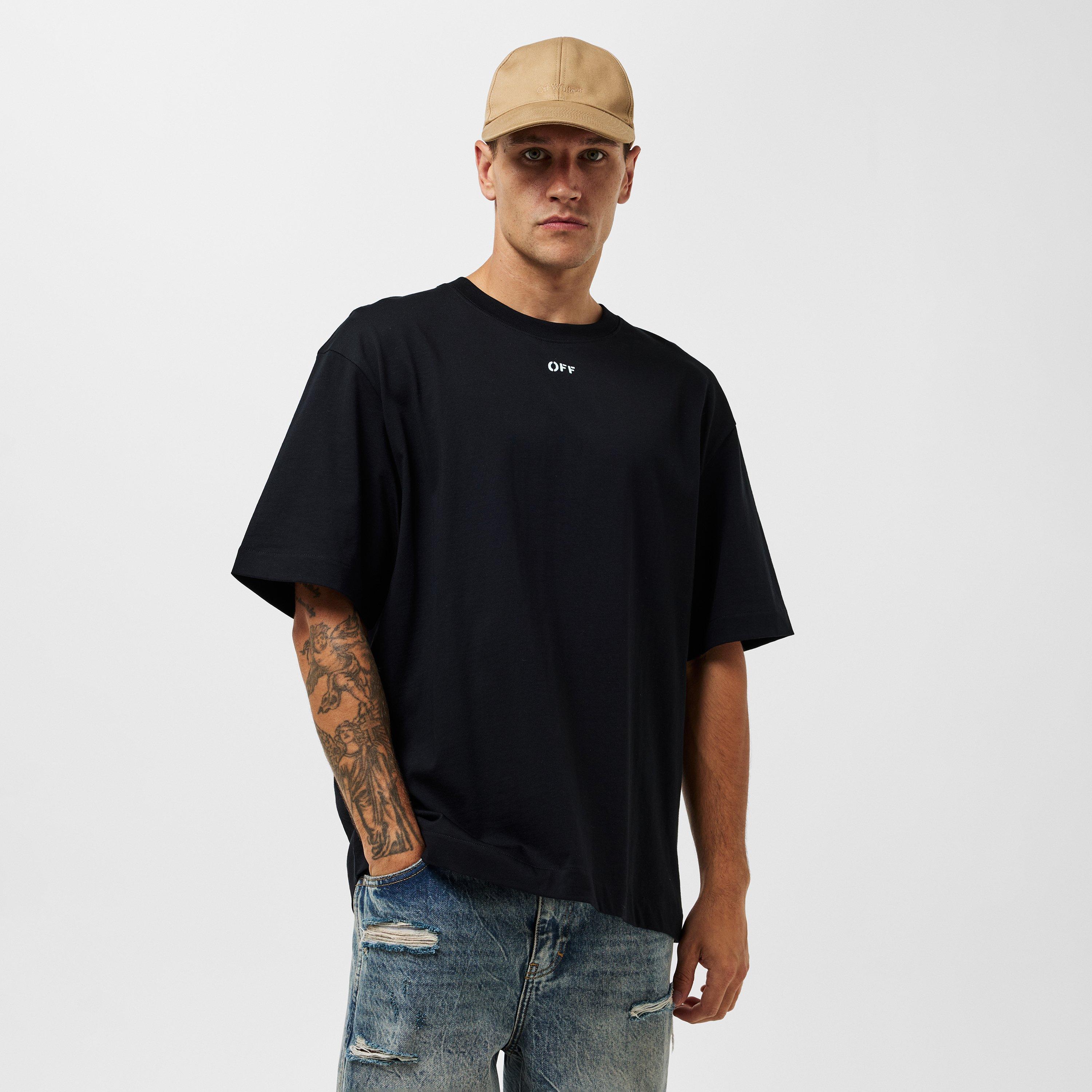 Black/Aqua - Off White - Arrow Skate Regular Fit T-Shirt - 3