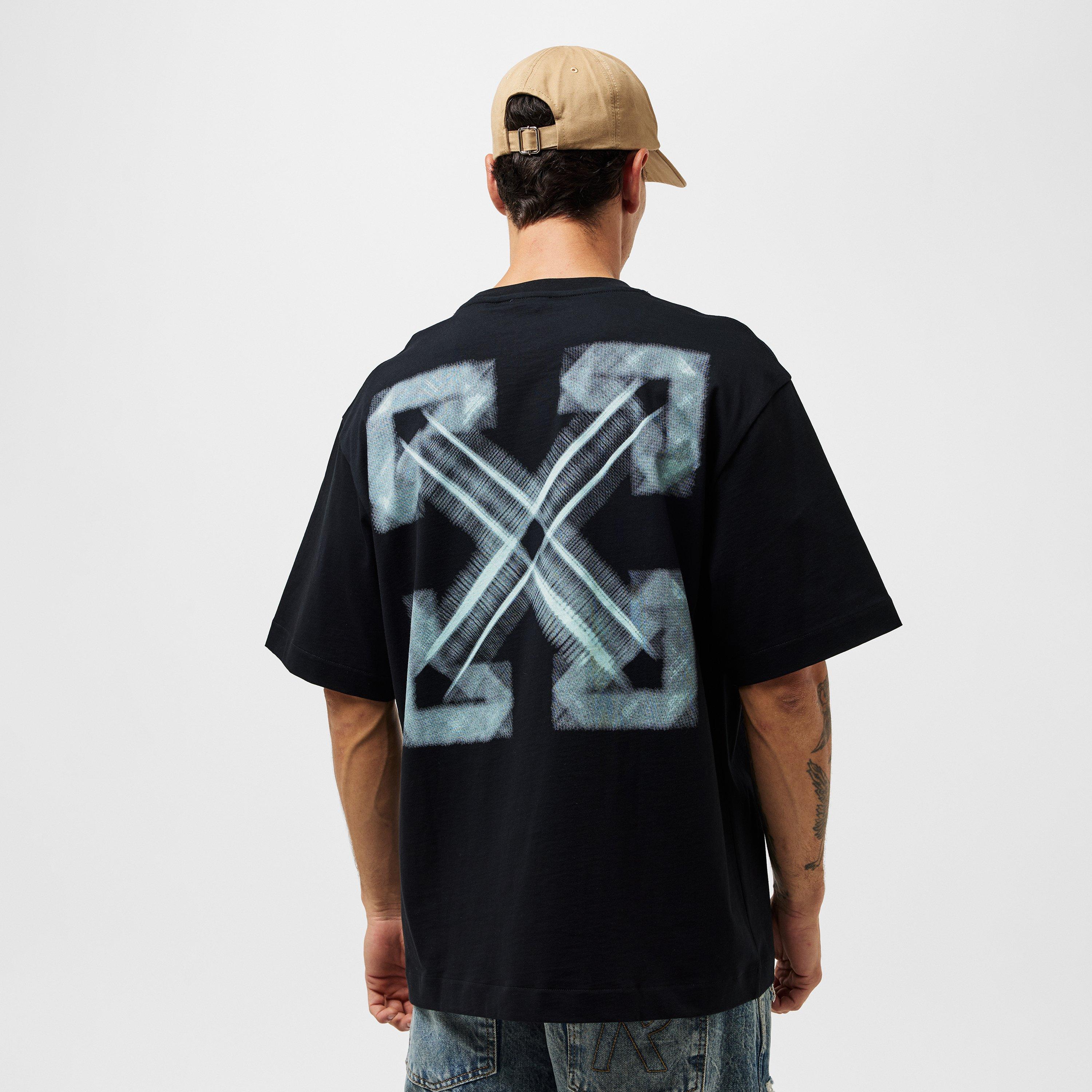 Black/Aqua - Off White - Arrow Skate Regular Fit T-Shirt - 4