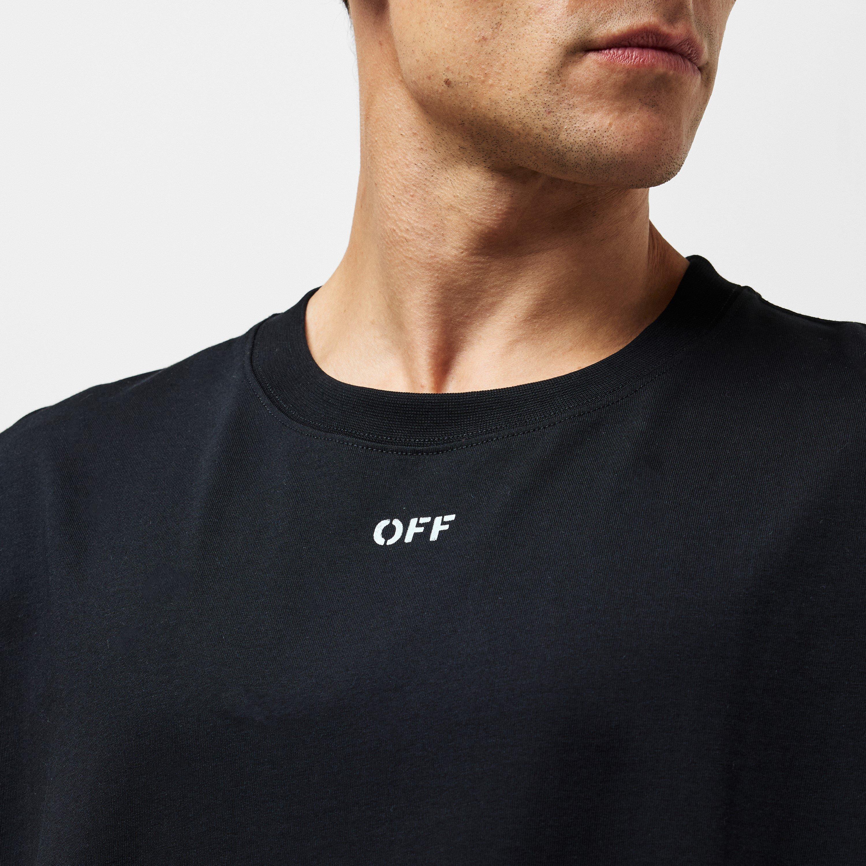 Black/Aqua - Off White - Arrow Skate Regular Fit T-Shirt - 5