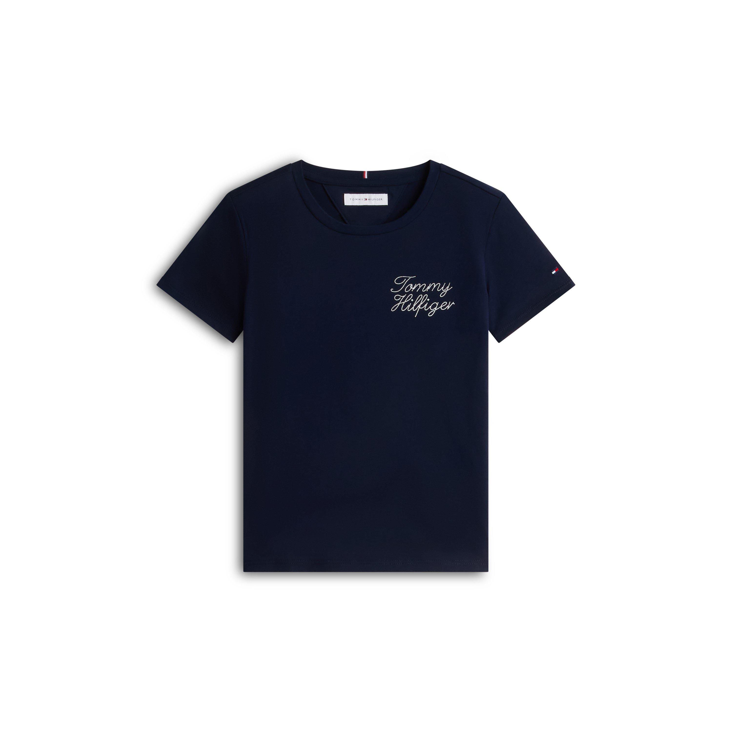 Tommy Hilfiger Girls Kids' T-Shirt - Night Navy C1g - 16Y
