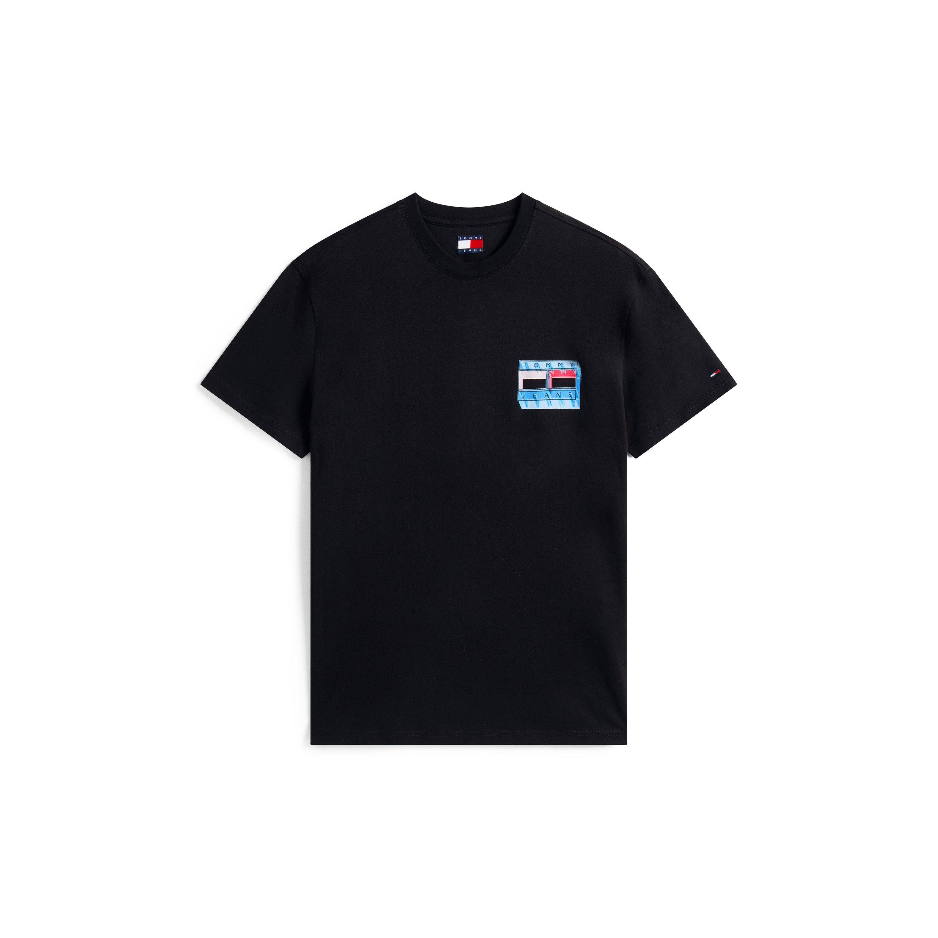 Black - Tommy Jeans - Men's DNA Play T-Shirt - 1