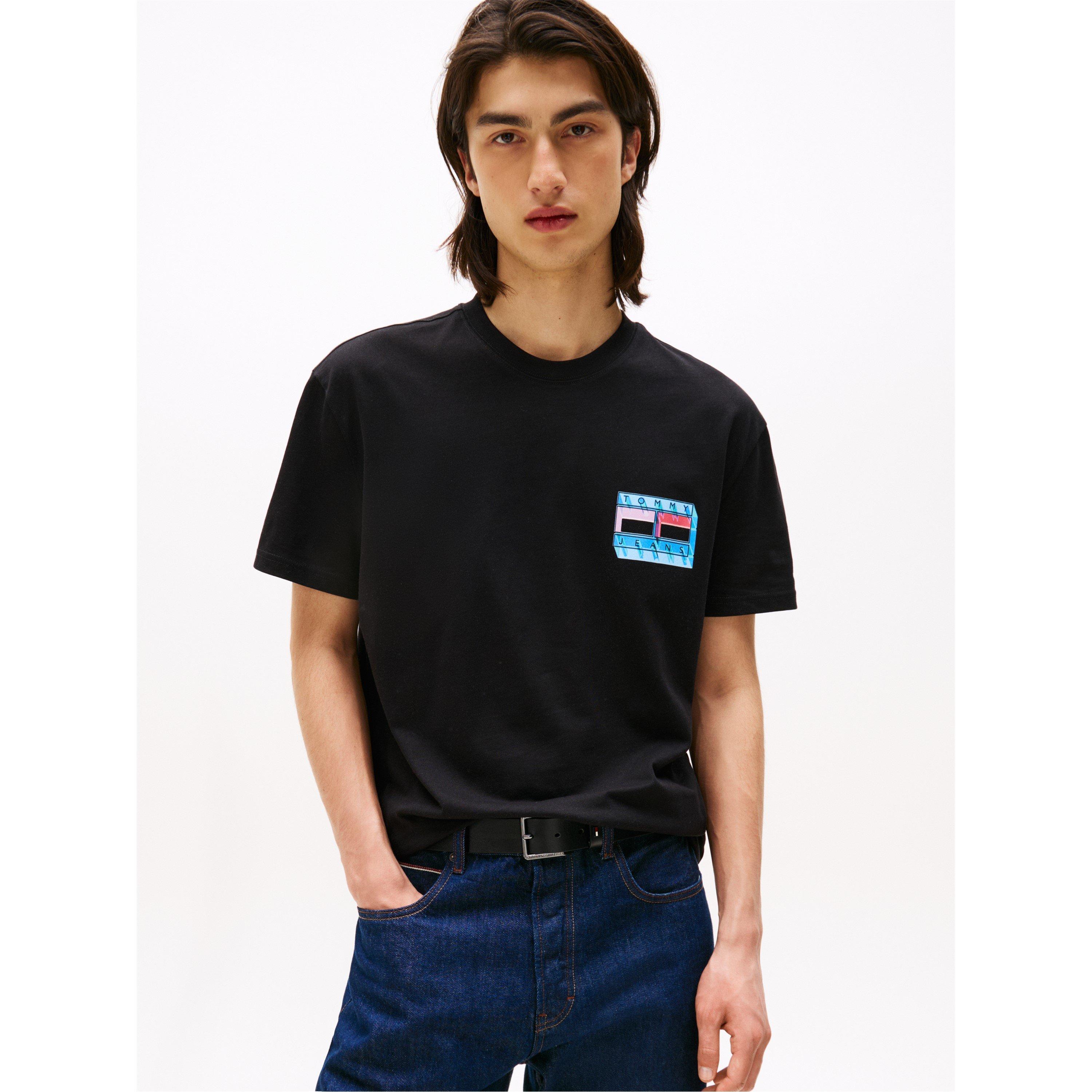 Zwart - Tommy Jeans - Men's Regular Fit DNA Play T-Shirt - 2