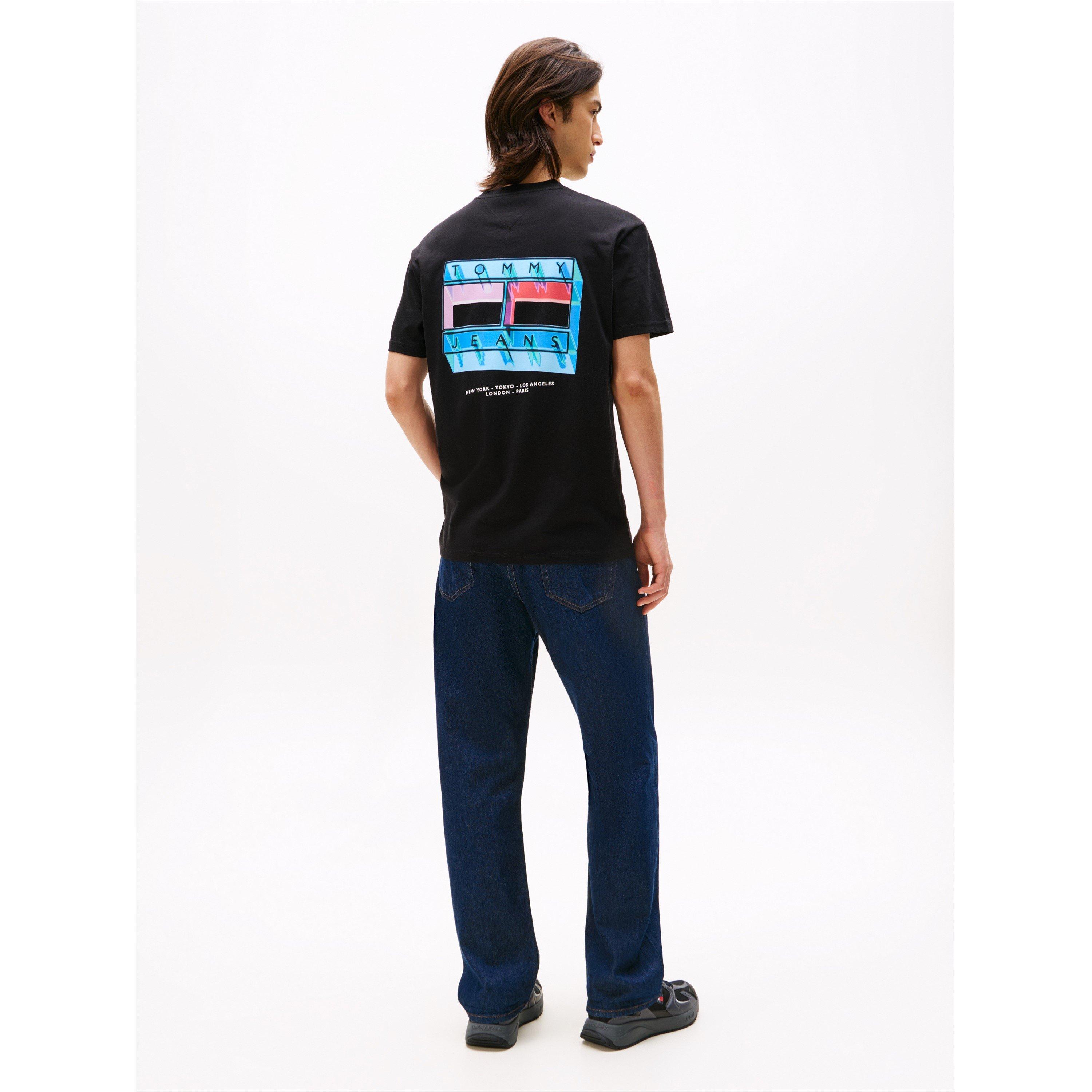 Zwart - Tommy Jeans - Men's Regular Fit DNA Play T-Shirt - 3