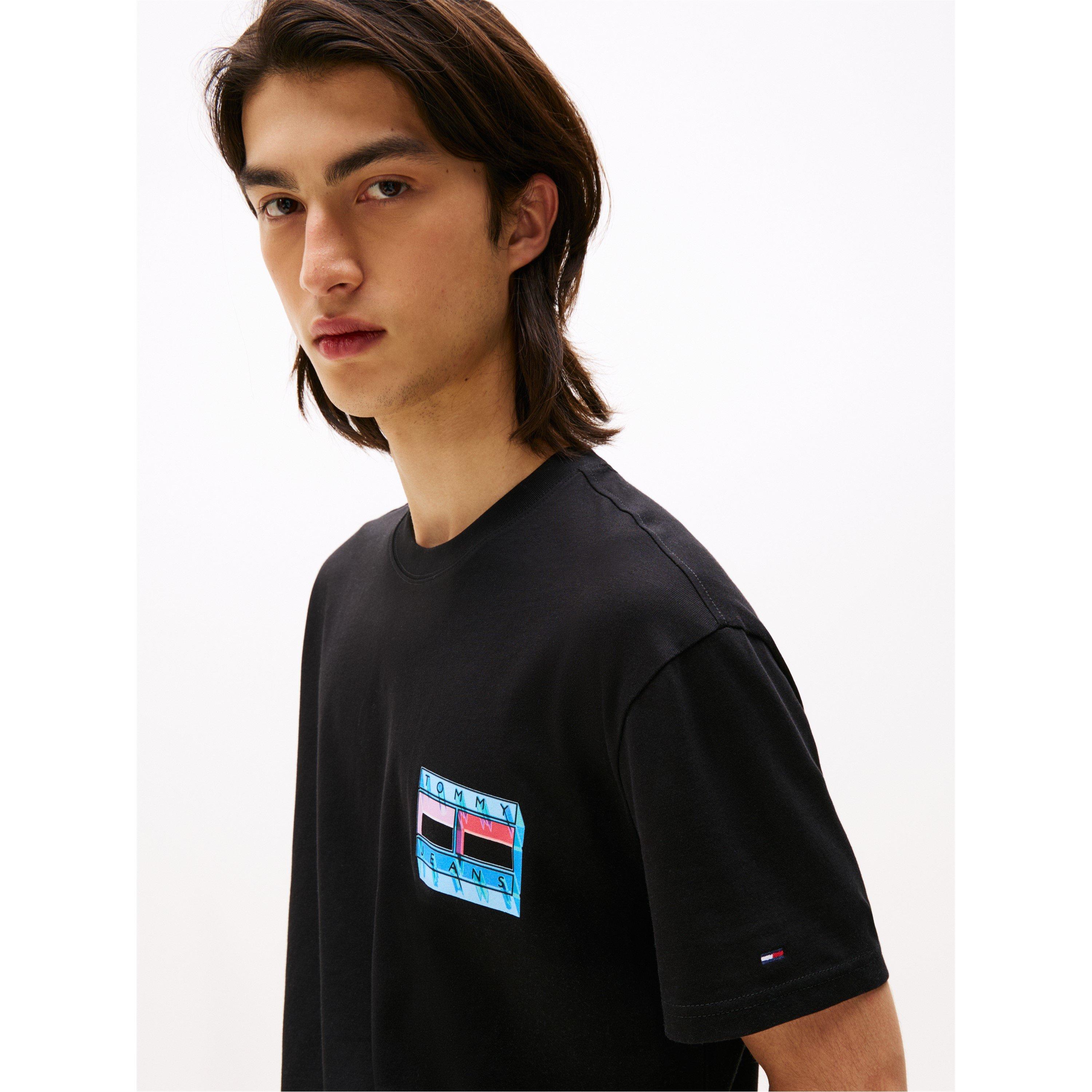 Zwart - Tommy Jeans - Men's Regular Fit DNA Play T-Shirt - 5