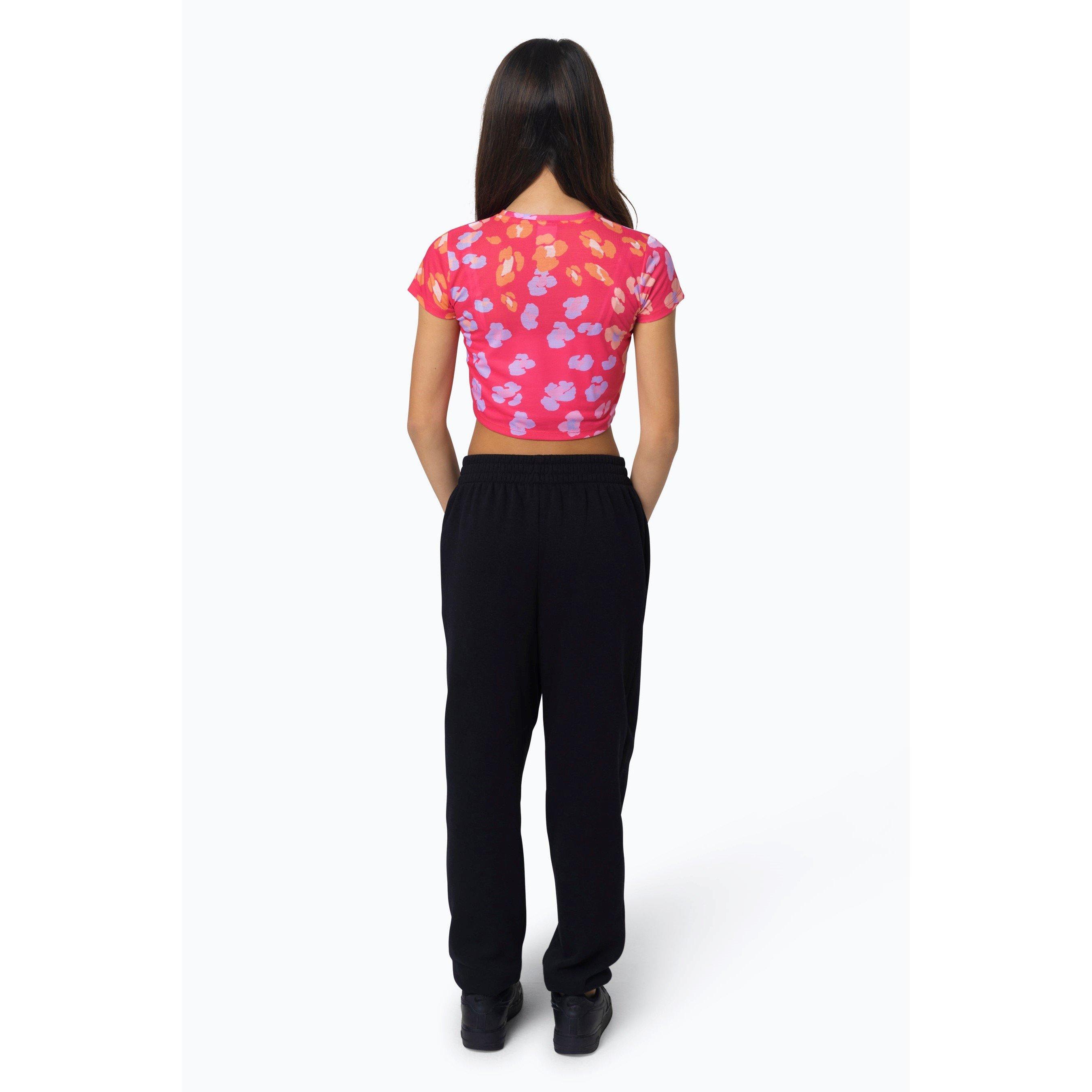 Lyserød - Hype - Leopard Regular Fit T-Shirt - 3