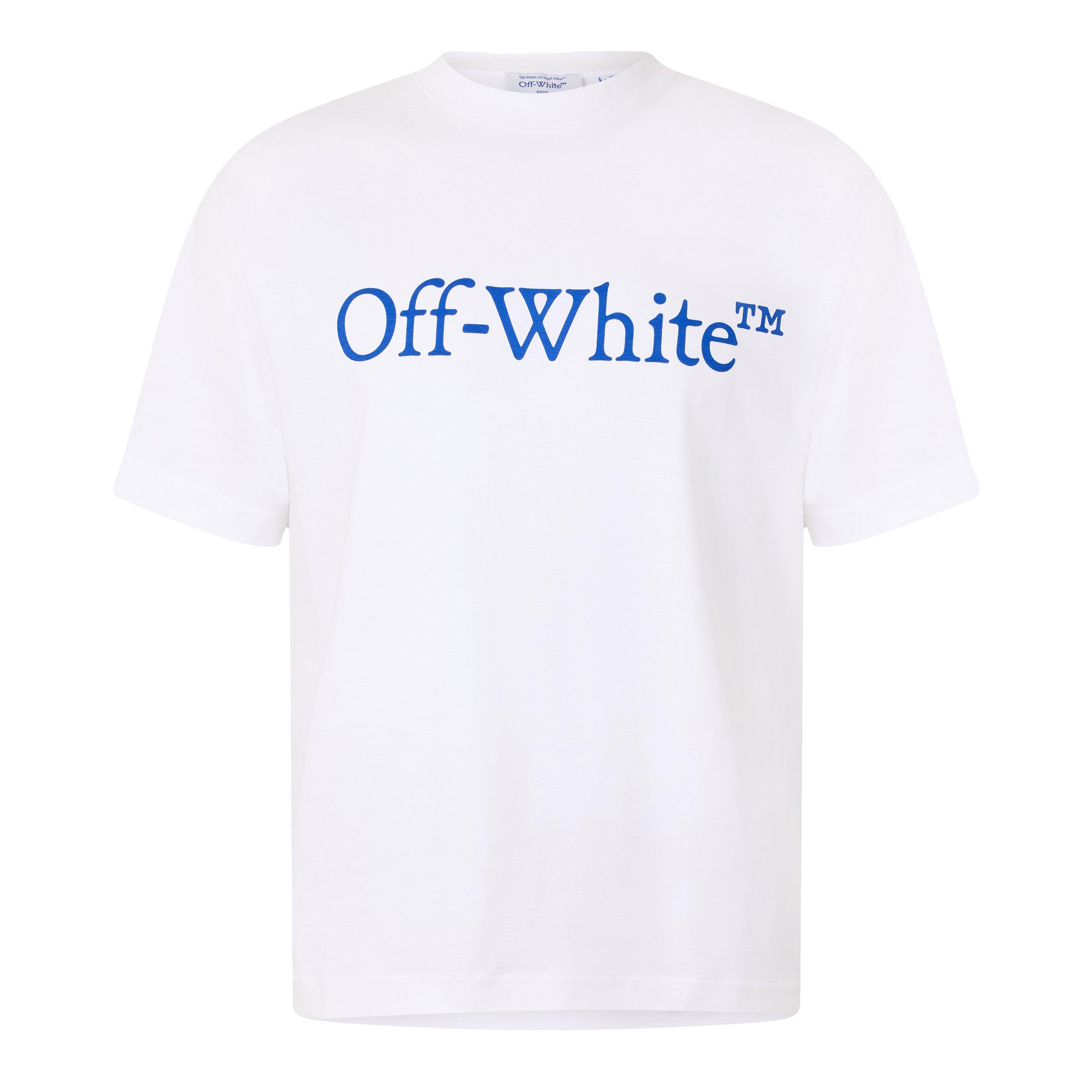White-True Blue - Off White - Men's - Stripe Skate Horizontal Stripe T-Shirt - 1