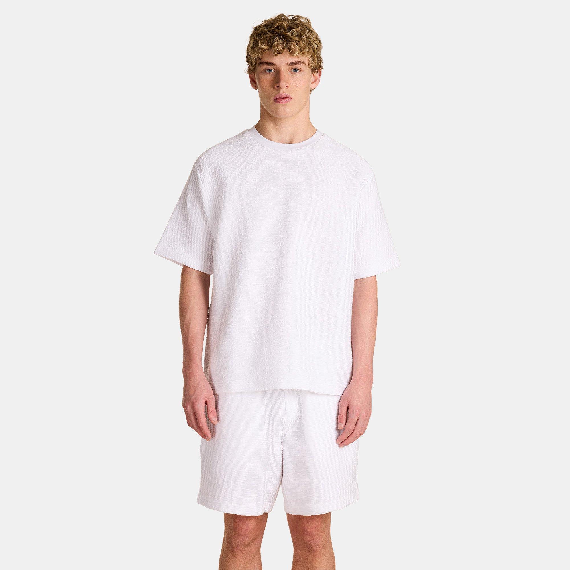 White - Prevu - Men's Ottoman Tee T-Shirt - 3