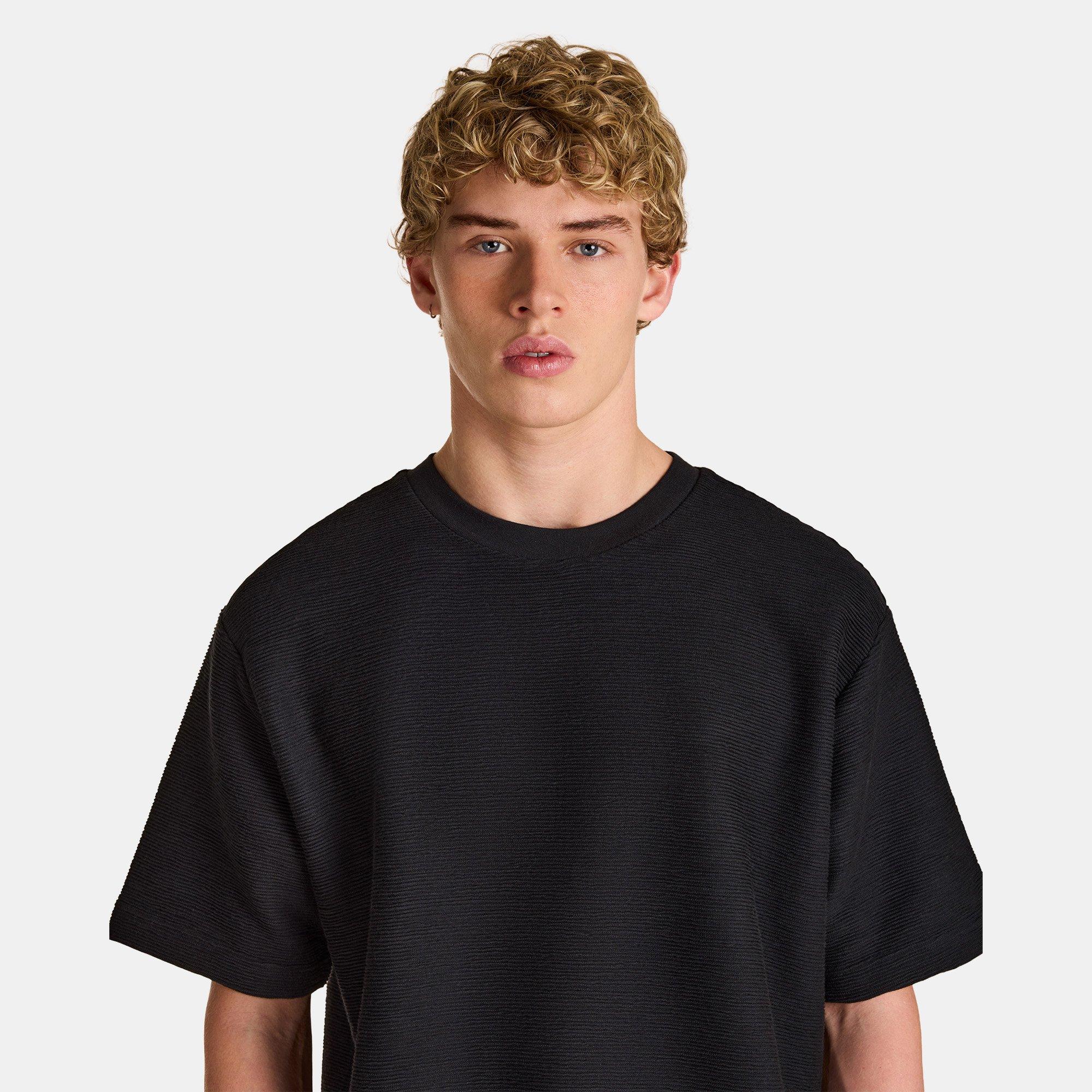 Black - Prevu - Men's Ottoman Tee T-Shirt - 5