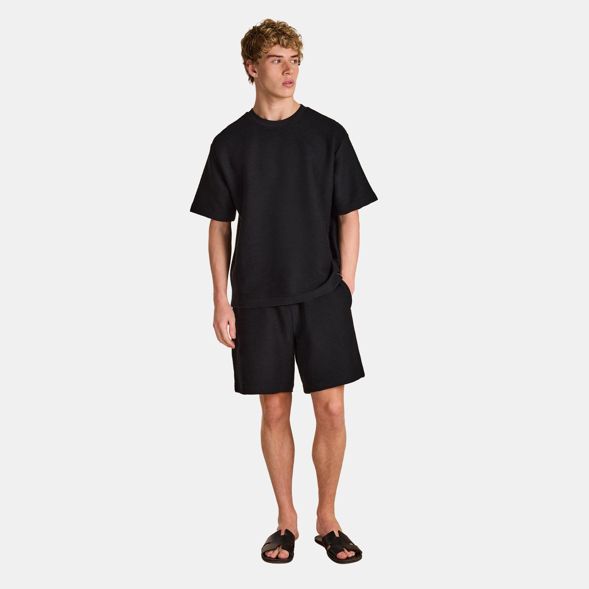 Black - Prevu - Men's Ottoman Tee T-Shirt - 6