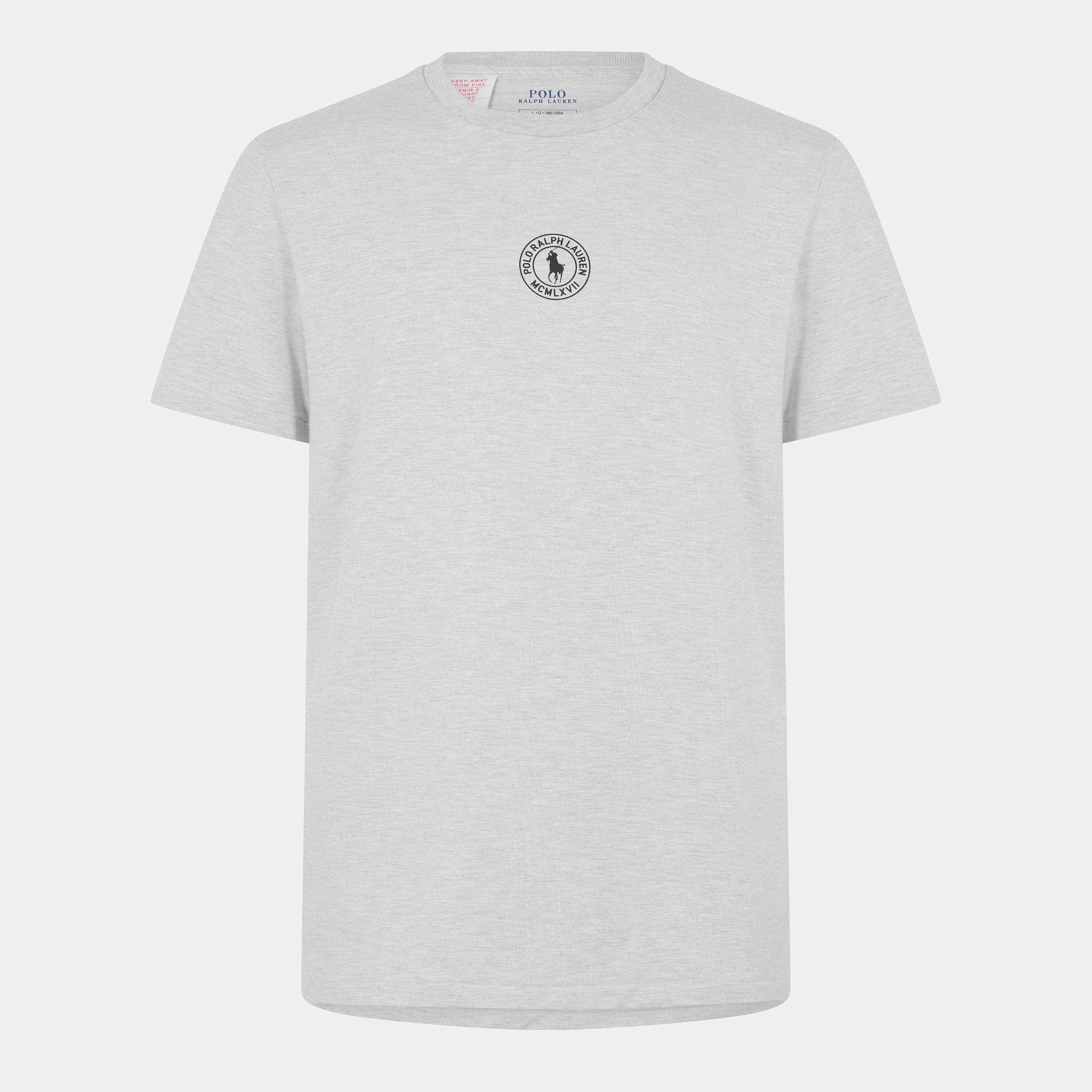 Polo Ralph Lauren Men's Puck Logo T-Shirt - Light Sprt Hthr - 2XL