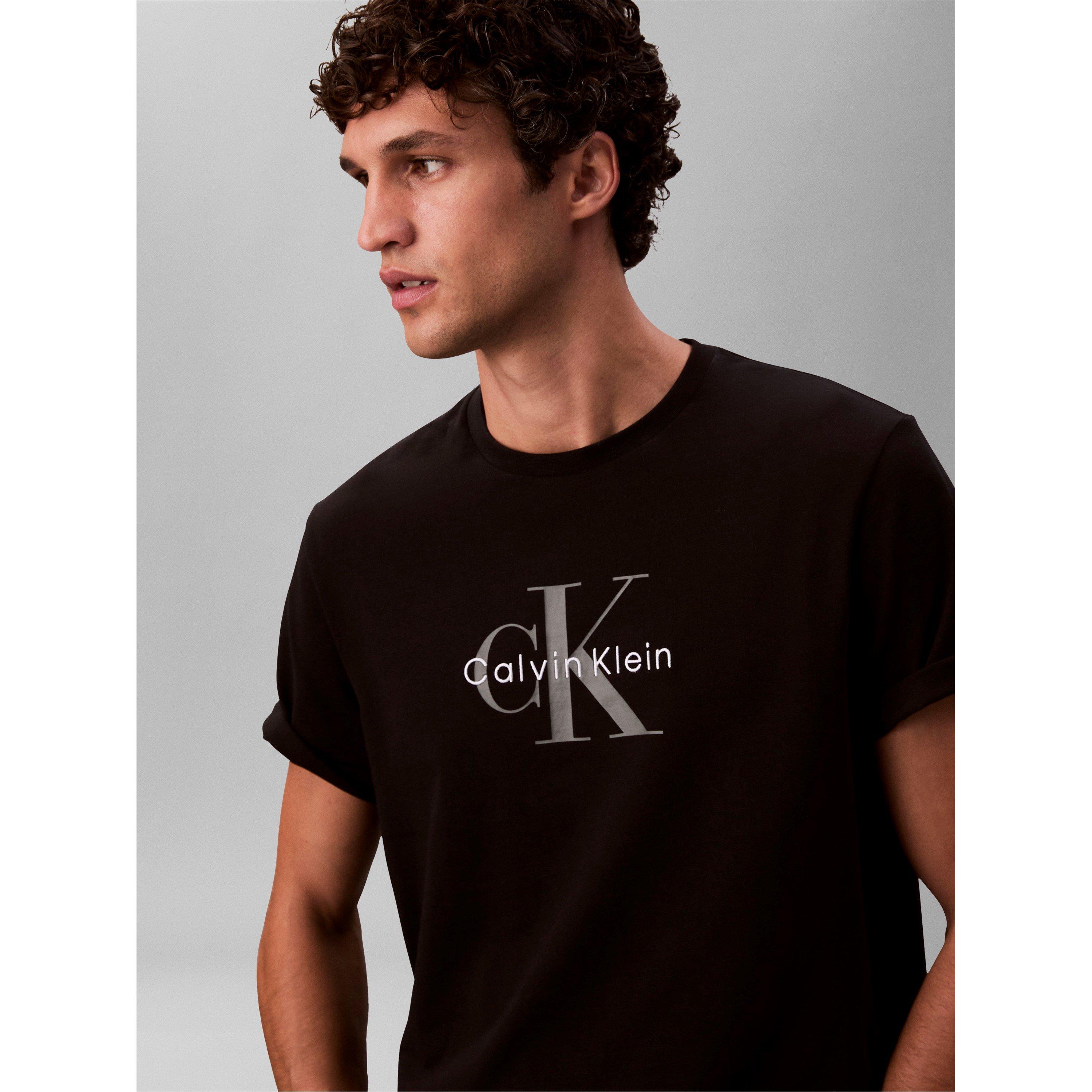 Black UB1 - Calvin Klein Jeans - Men's Monogram T-Shirt - 3