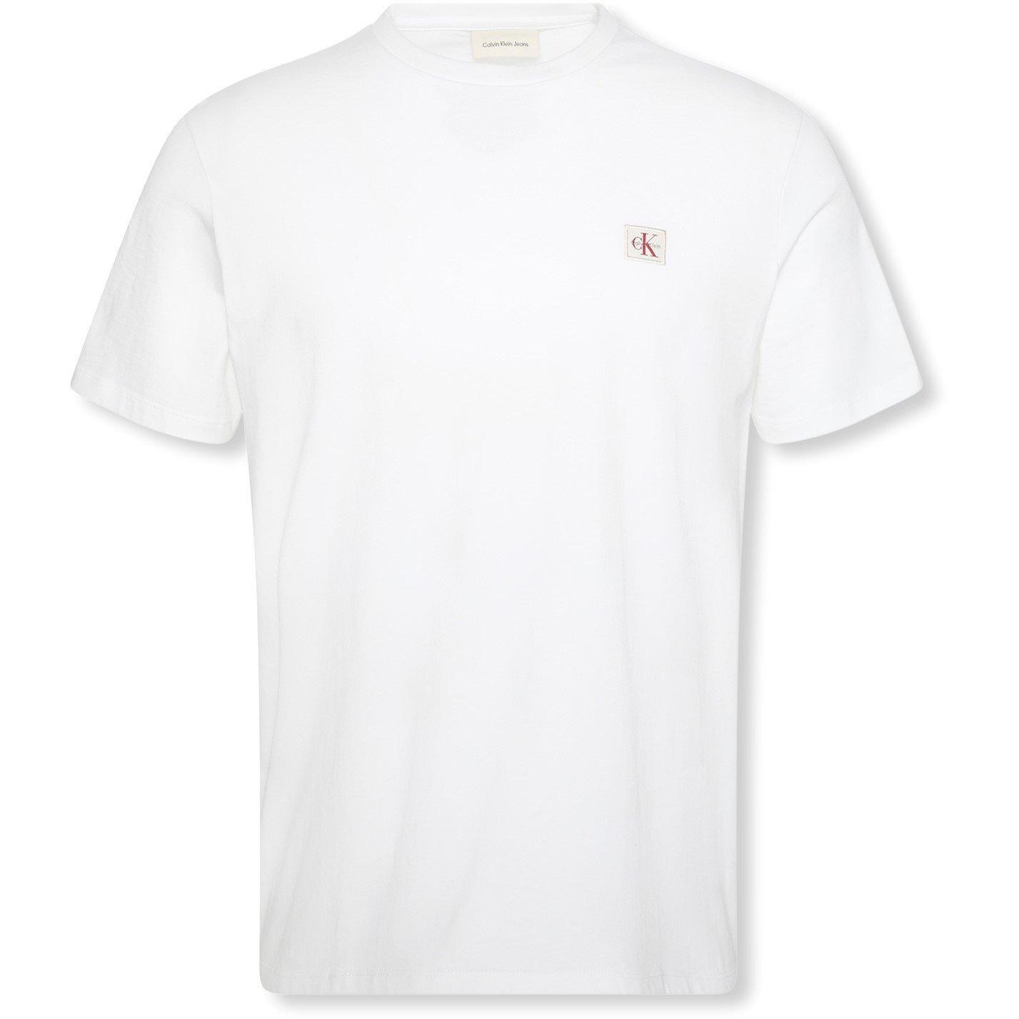 Calvin Klein Jeans Men's Ckj Woven Box Regular Fit T-Shirt - White Yaf - S