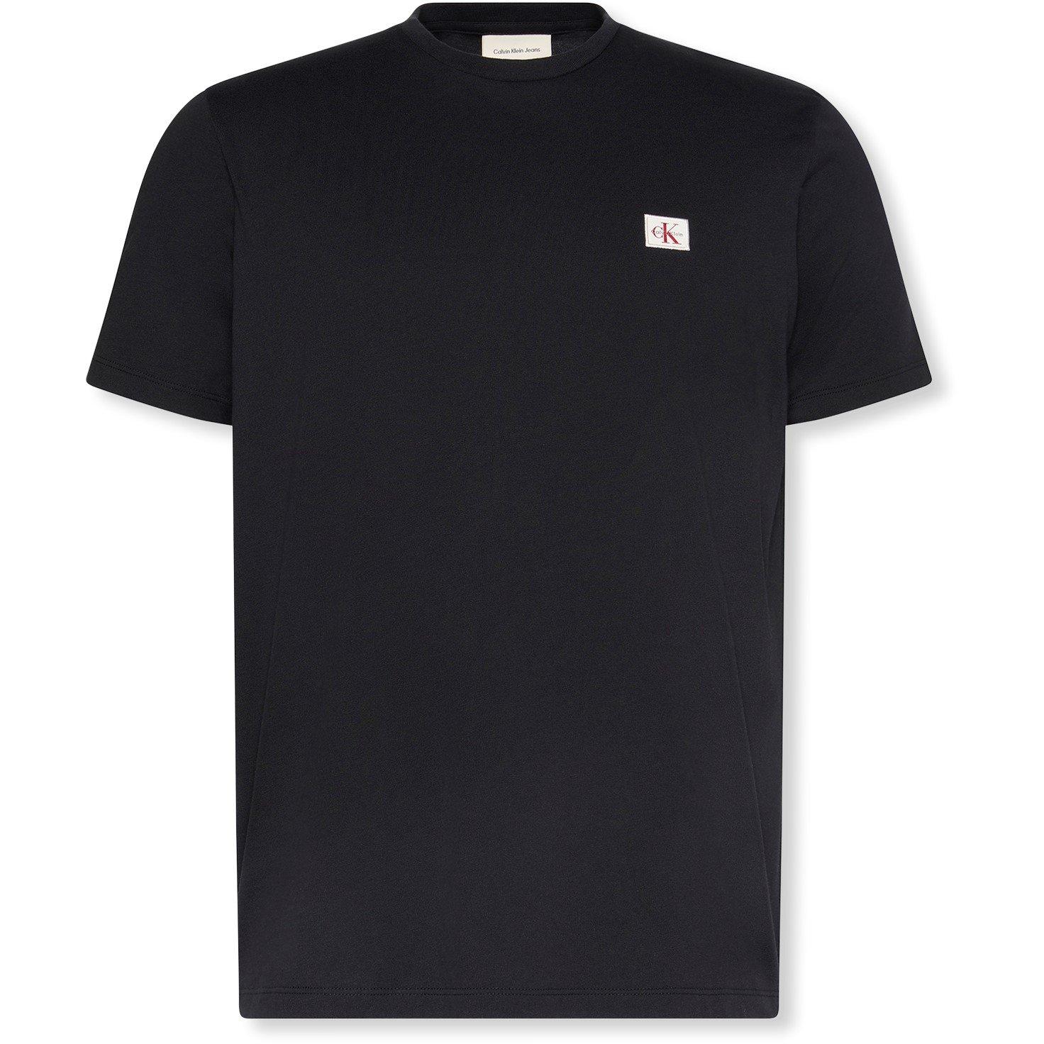 Calvin Klein Jeans Men's Ckj Woven Box Regular Fit T-Shirt - Black Ub1 - XL