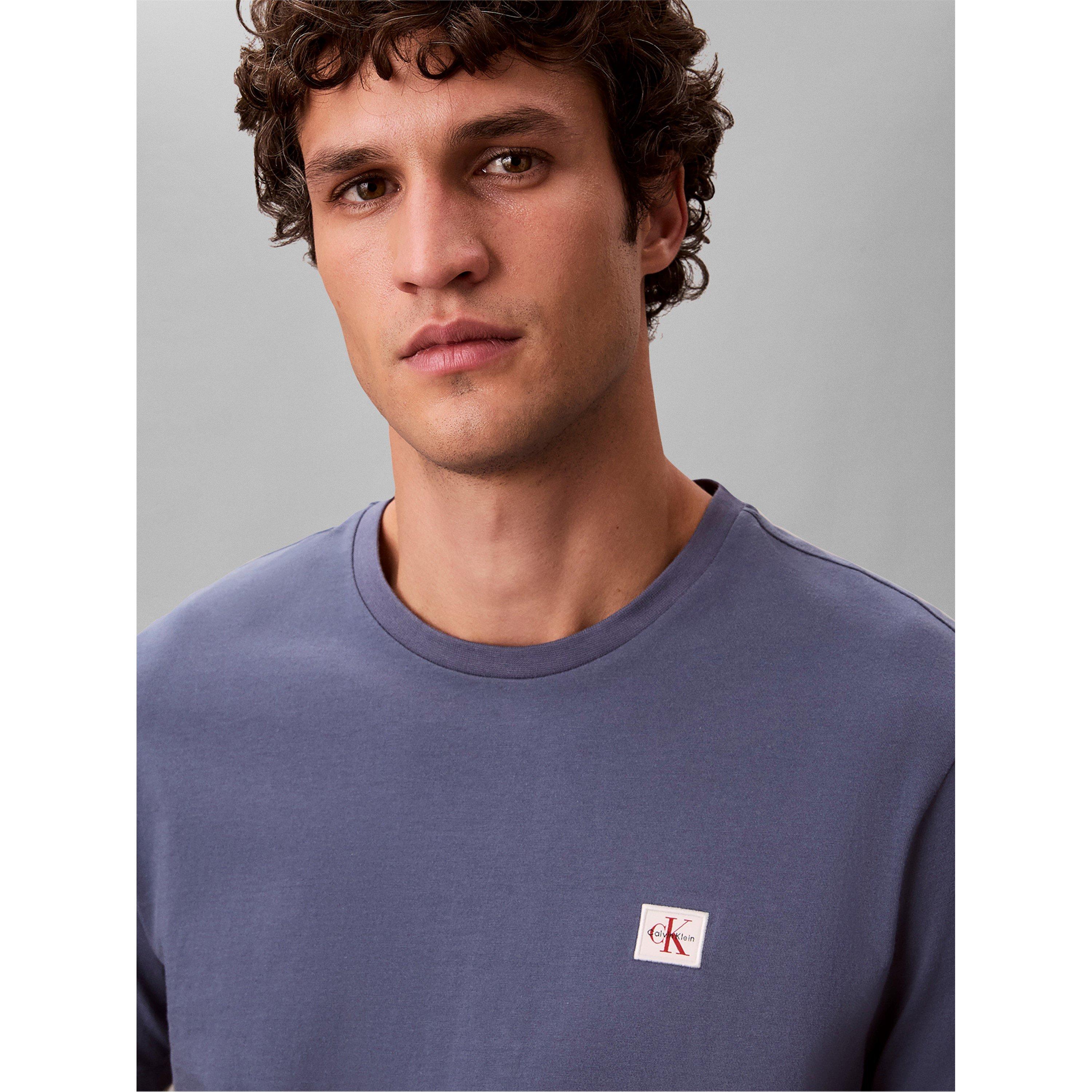 Blue Nomad - Calvin Klein Jeans - Men's CKJ Woven Box Regular Fit T-Shirt - 3