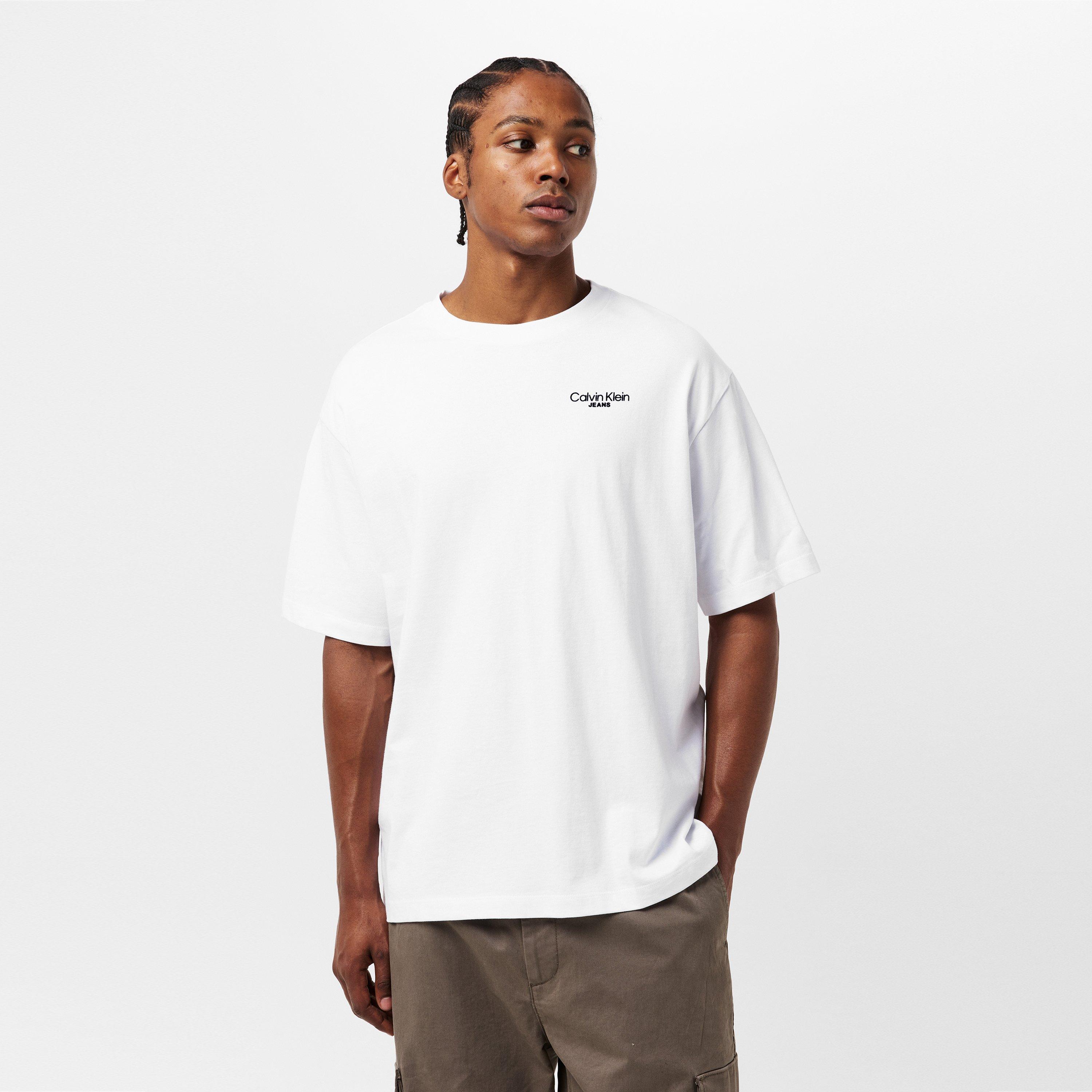 Brill White YAA - Calvin Klein Jeans - Men's Regular Fit Back Print T-Shirt - 3