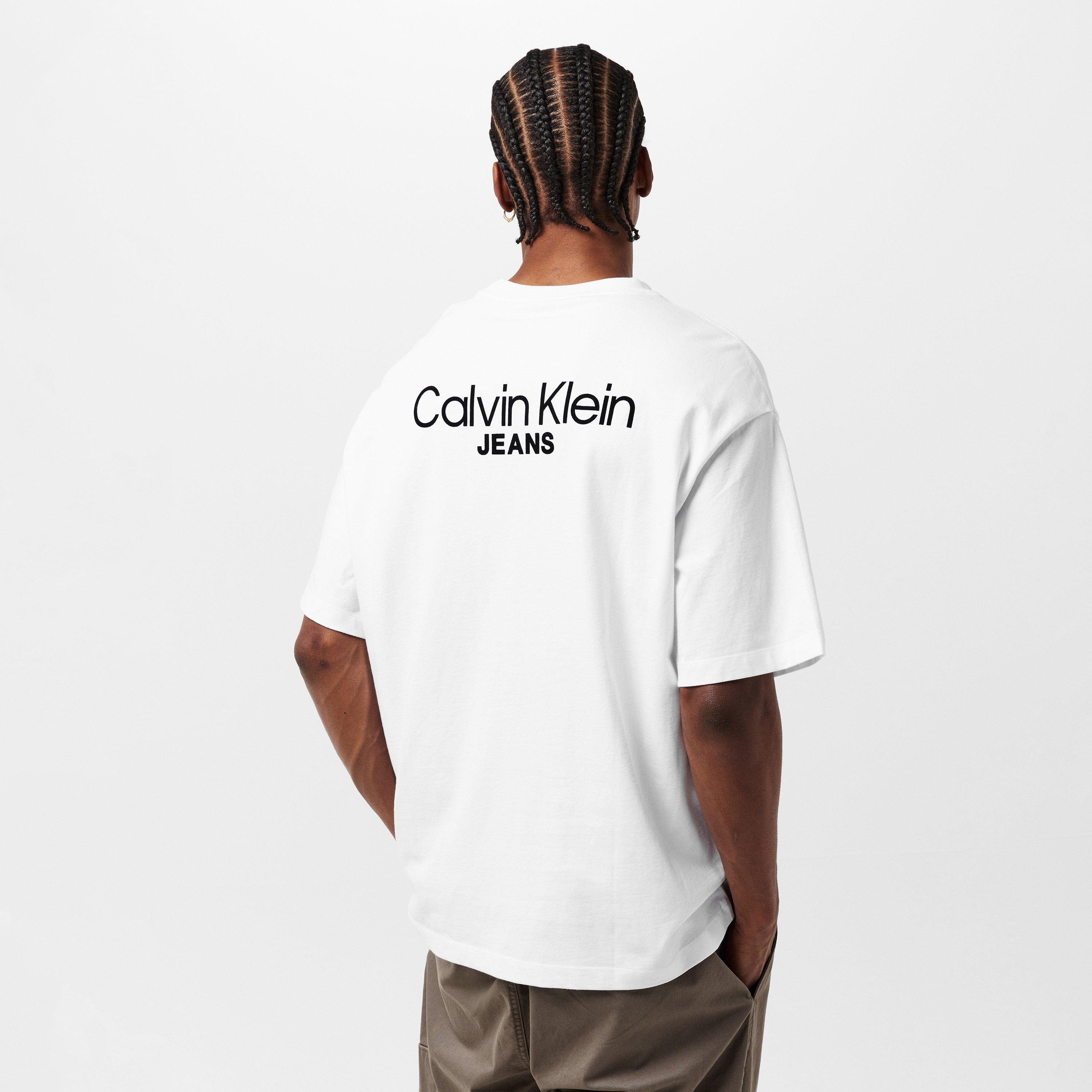 Brill White YAA - Calvin Klein Jeans - Men's Regular Fit Back Print T-Shirt - 4