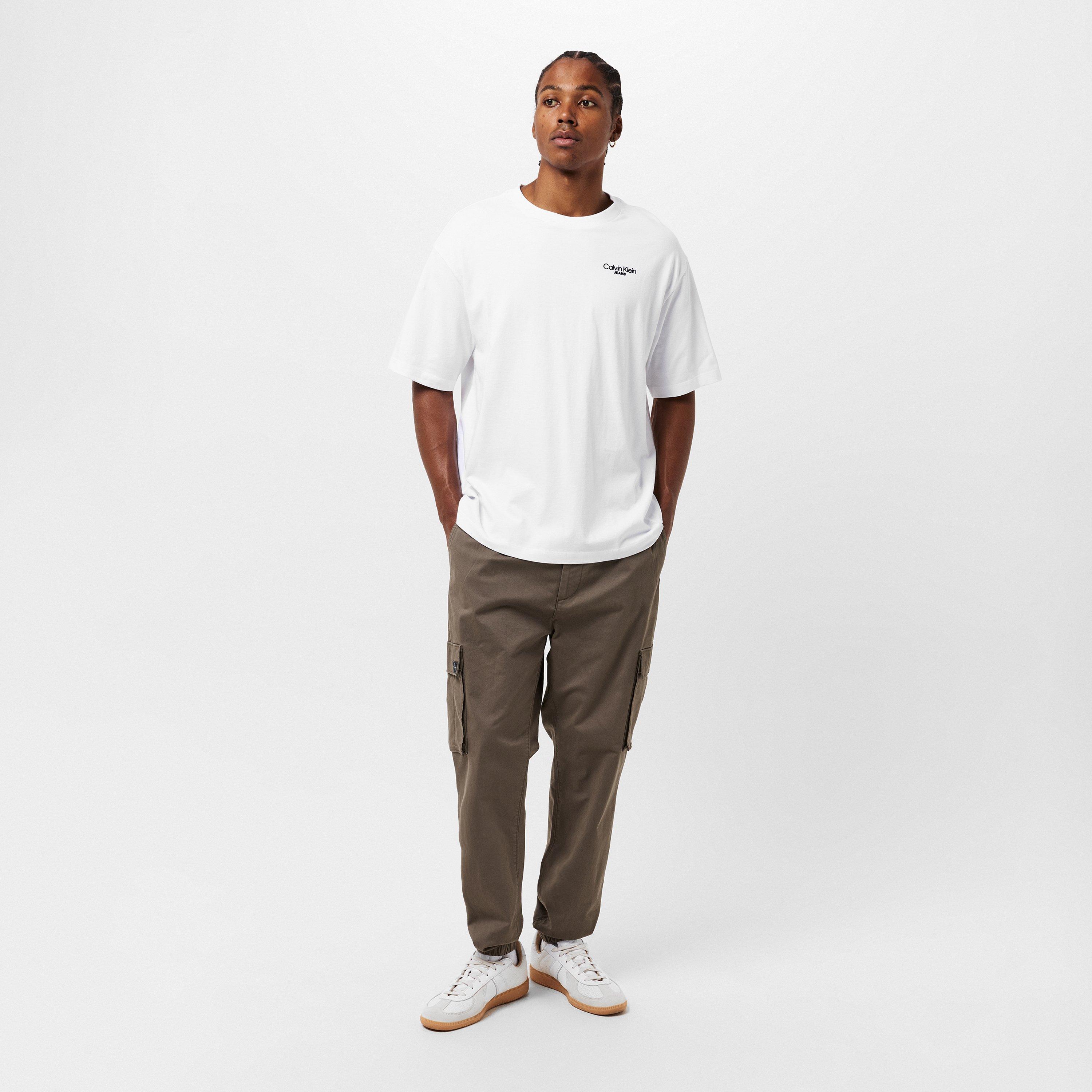 Brill White YAA - Calvin Klein Jeans - Men's Regular Fit Back Print T-Shirt - 6