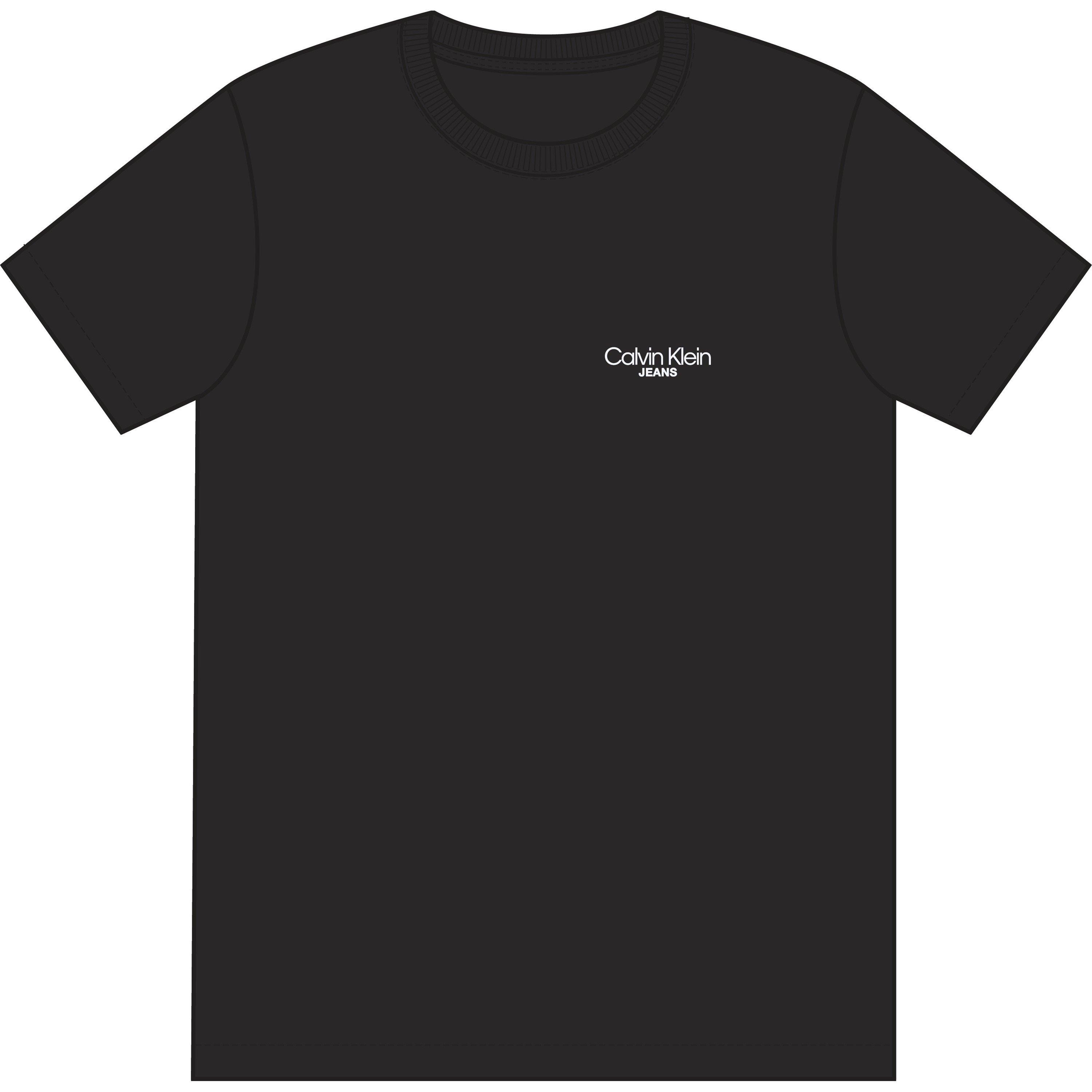 Black UB1 - Calvin Klein Jeans - Men's Regular Fit Back Print T-Shirt - 1