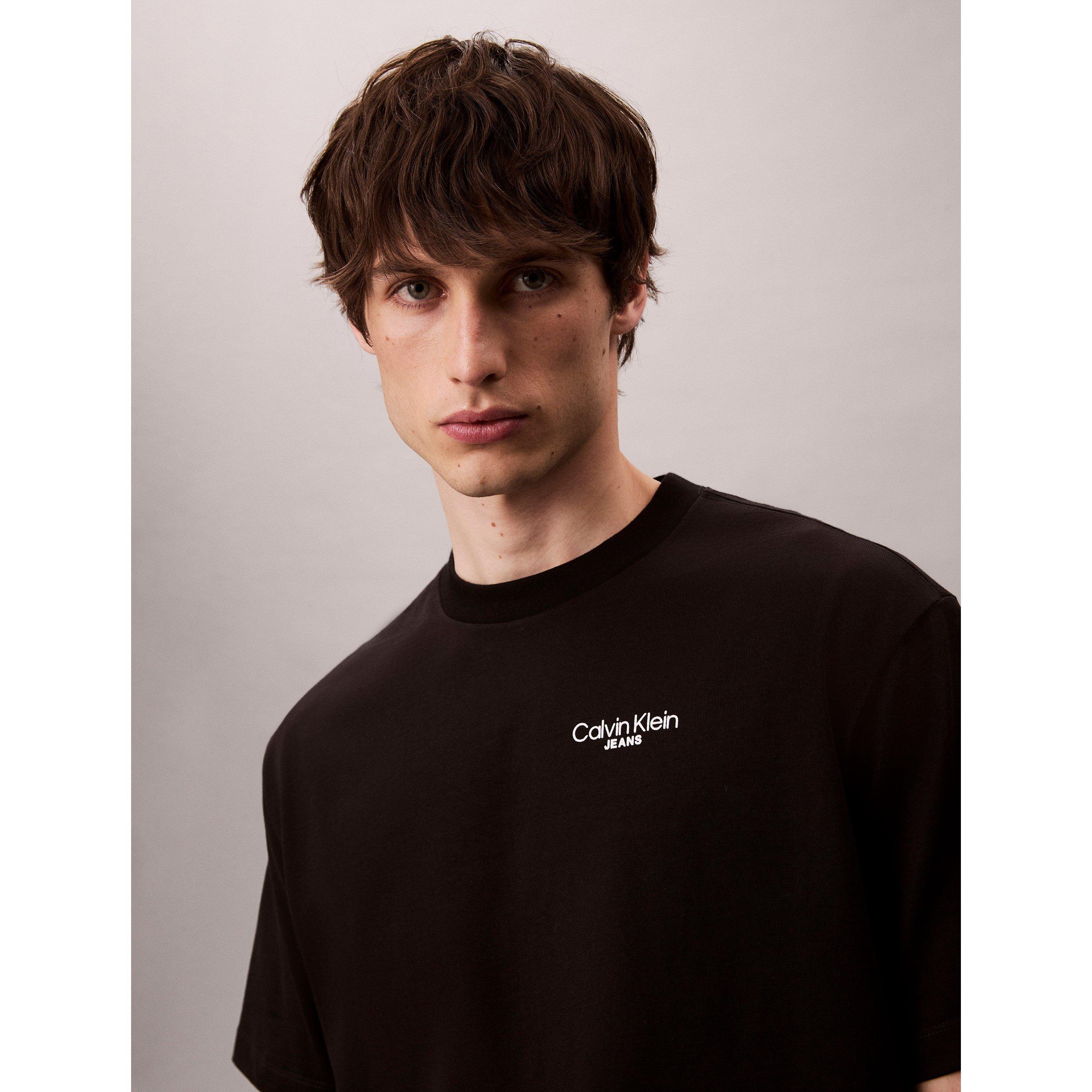 Nero UB1 - Calvin Klein Jeans - Men's Regular Fit Back Print T-Shirt - 3