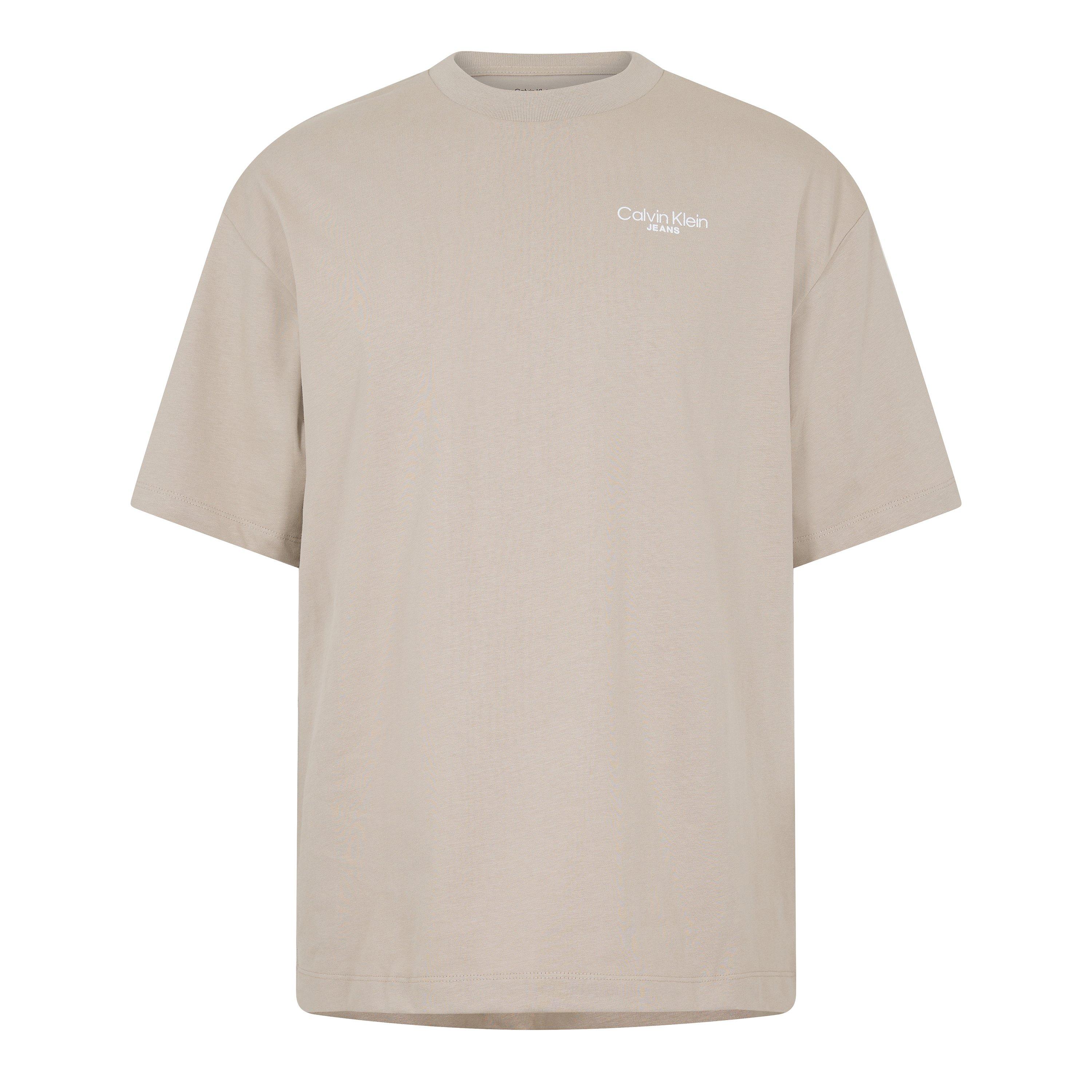 Calvin Klein Jeans Men's Regular Fit Back Print T-Shirt - Ancient Marble - XS