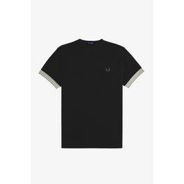 Fred Perry Stripe Cuff T Shirt