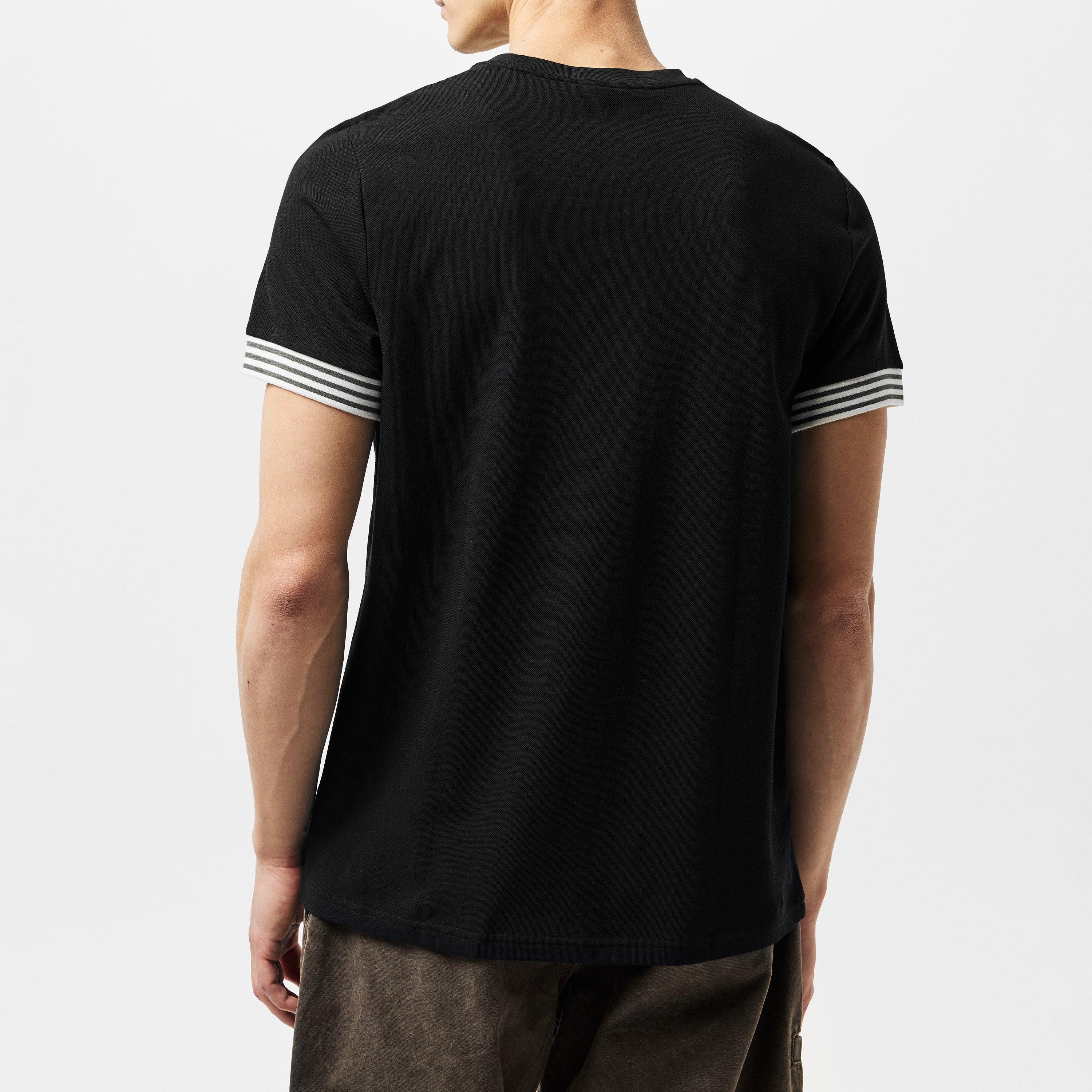 Black 198 - Fred Perry - Stripe Cuff T-Shirt - 4