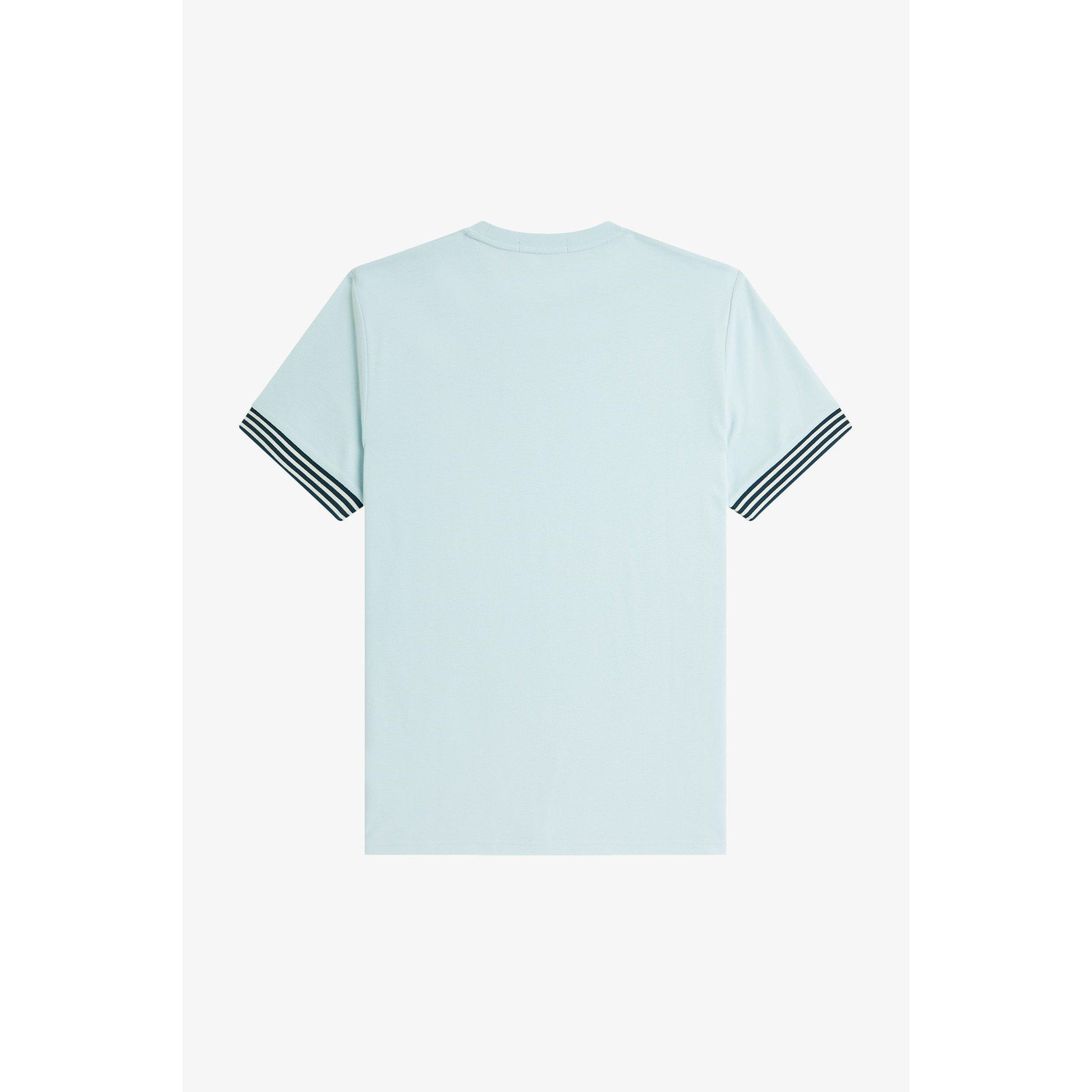 Light Ice R30 - Fred Perry - Stripe Cuff T-Shirt - 2