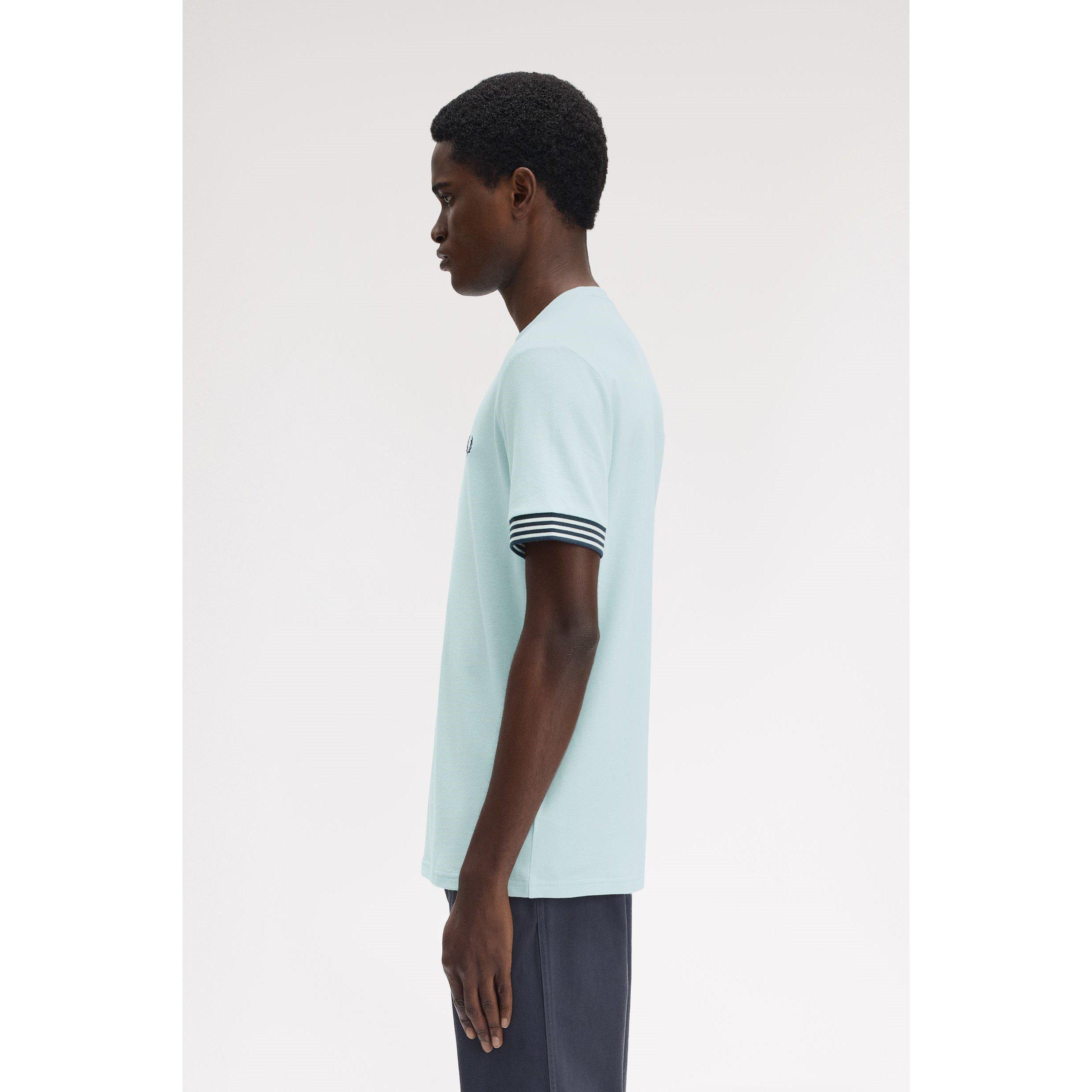Light Ice R30 - Fred Perry - Stripe Cuff T-Shirt - 4